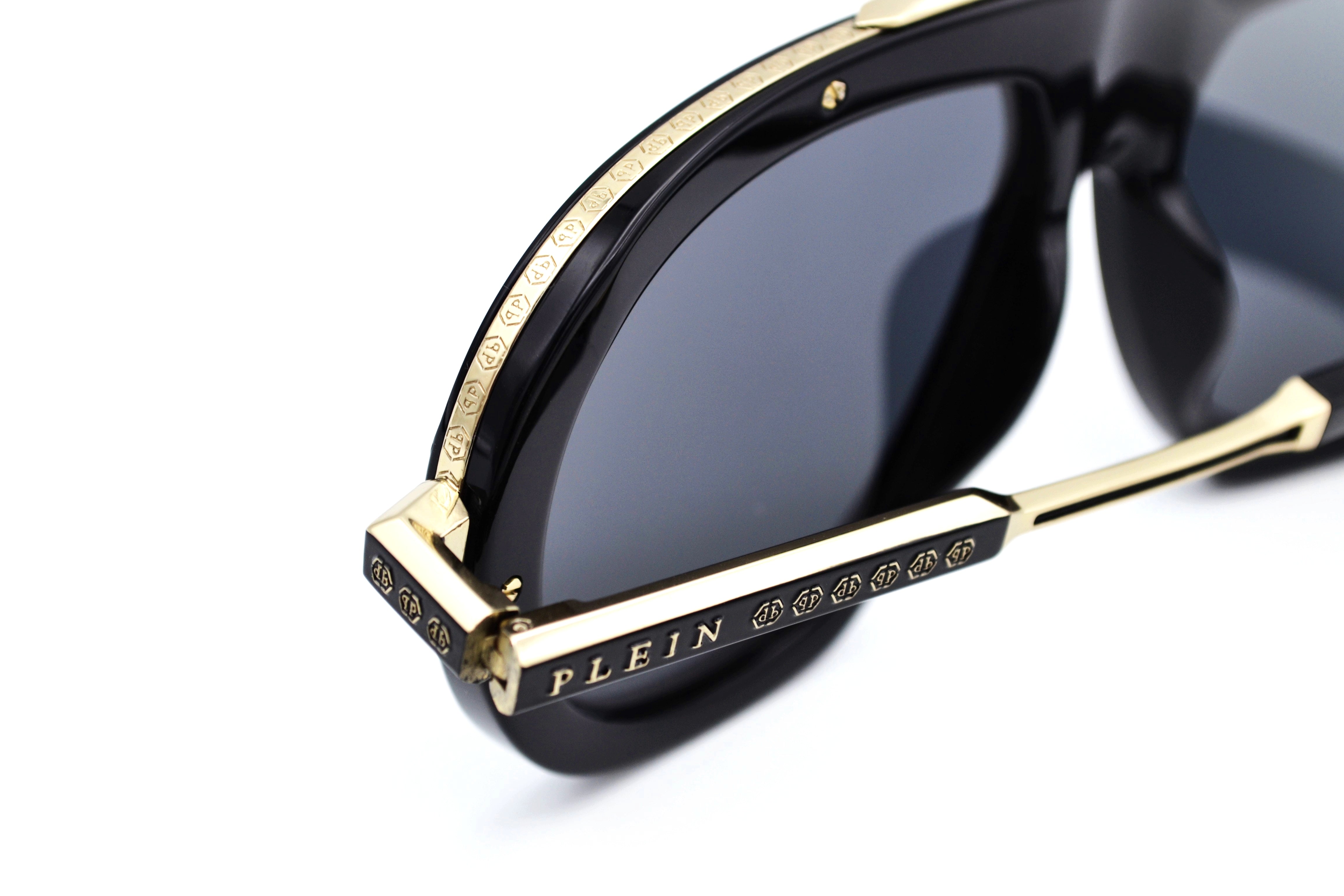 Gafas de sol Philipp Plein - PLEIN LEGACY SPP151 0700 Diseño de titanio y acetato para hombre