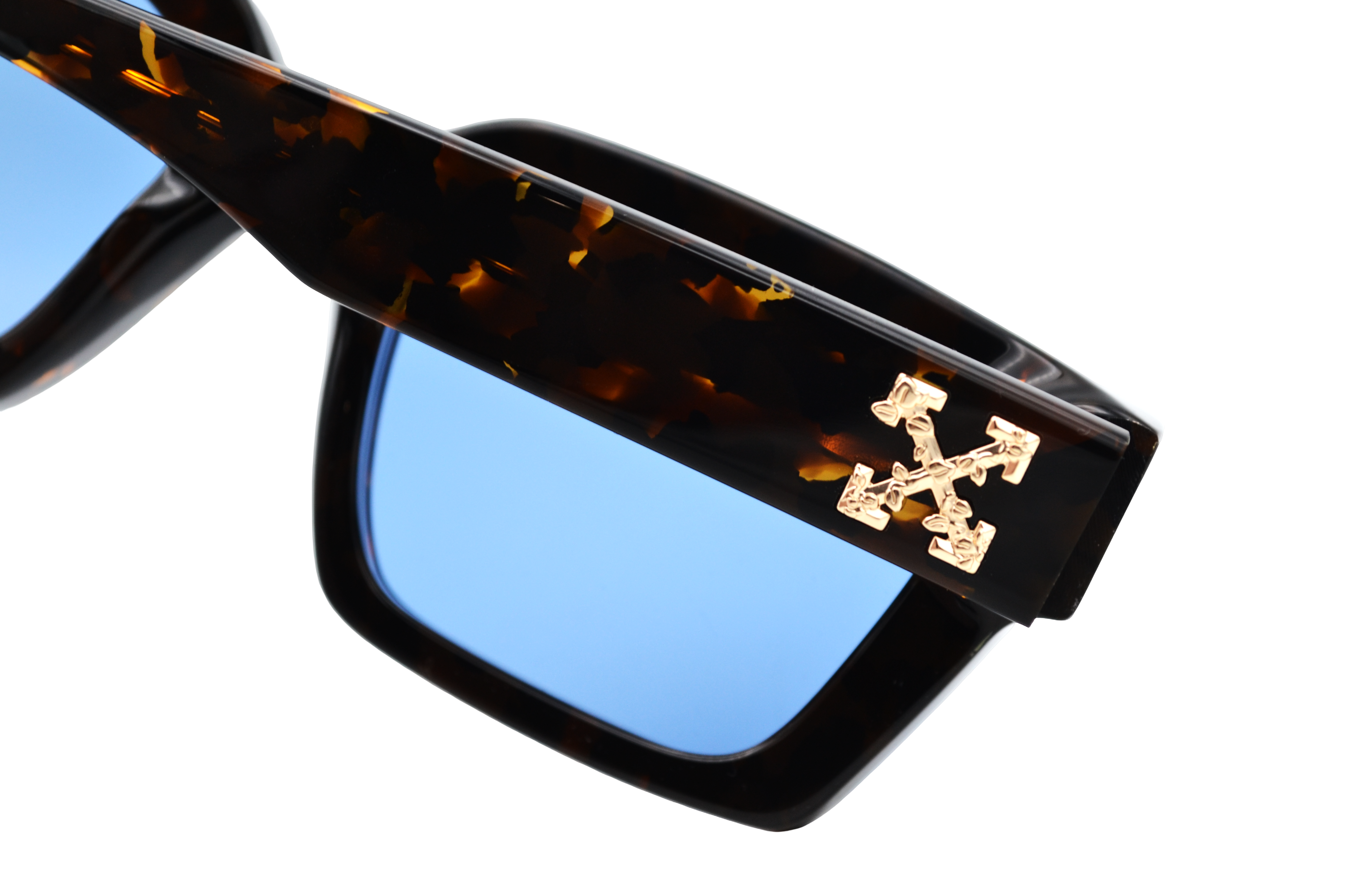 Gafas de sol Off White - VIRGIL OERI008 - Diseño de Acetato negro, para hombre