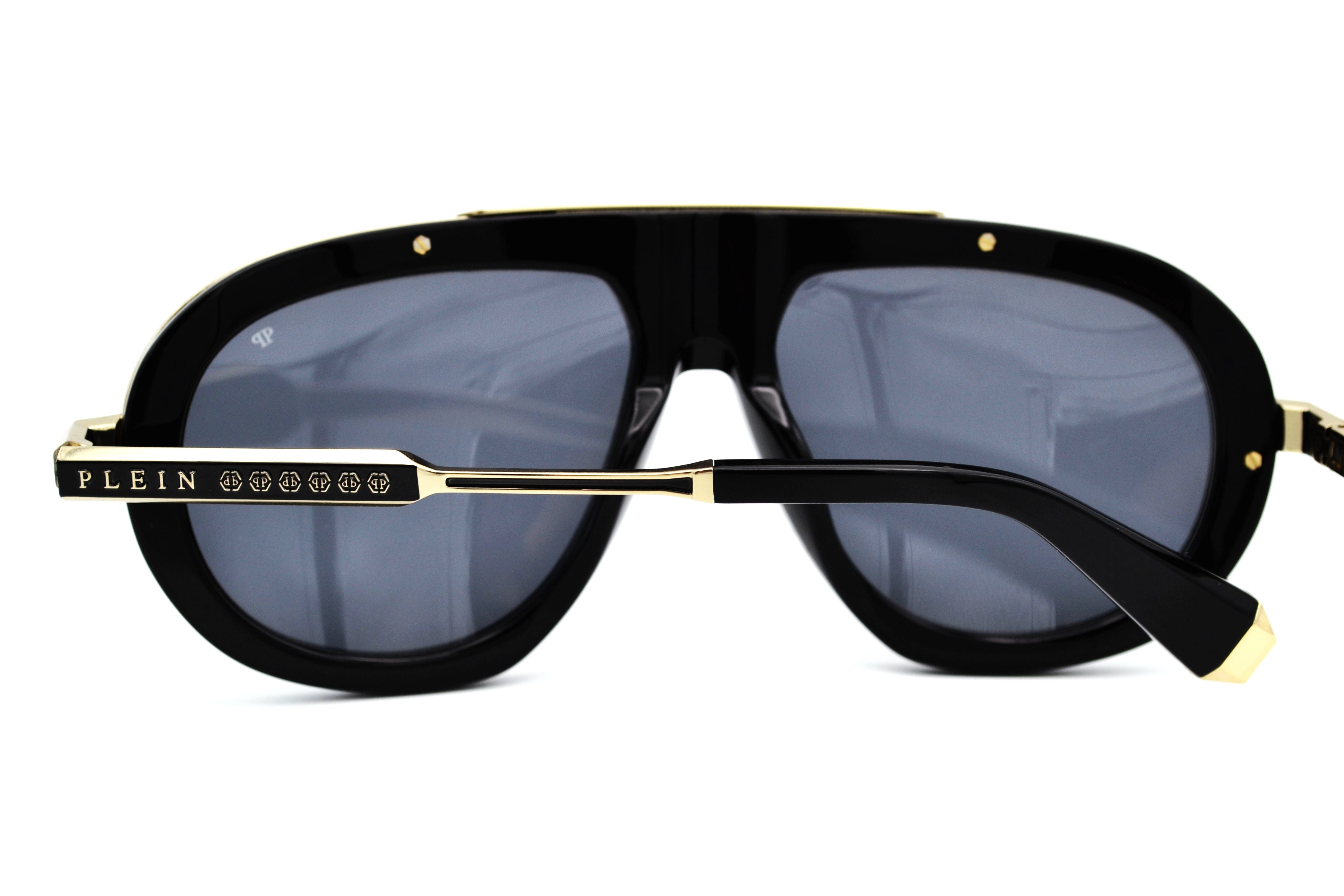 Gafas de sol Philipp Plein - PLEIN LEGACY SPP151 0700 Diseño de titanio y acetato para hombre