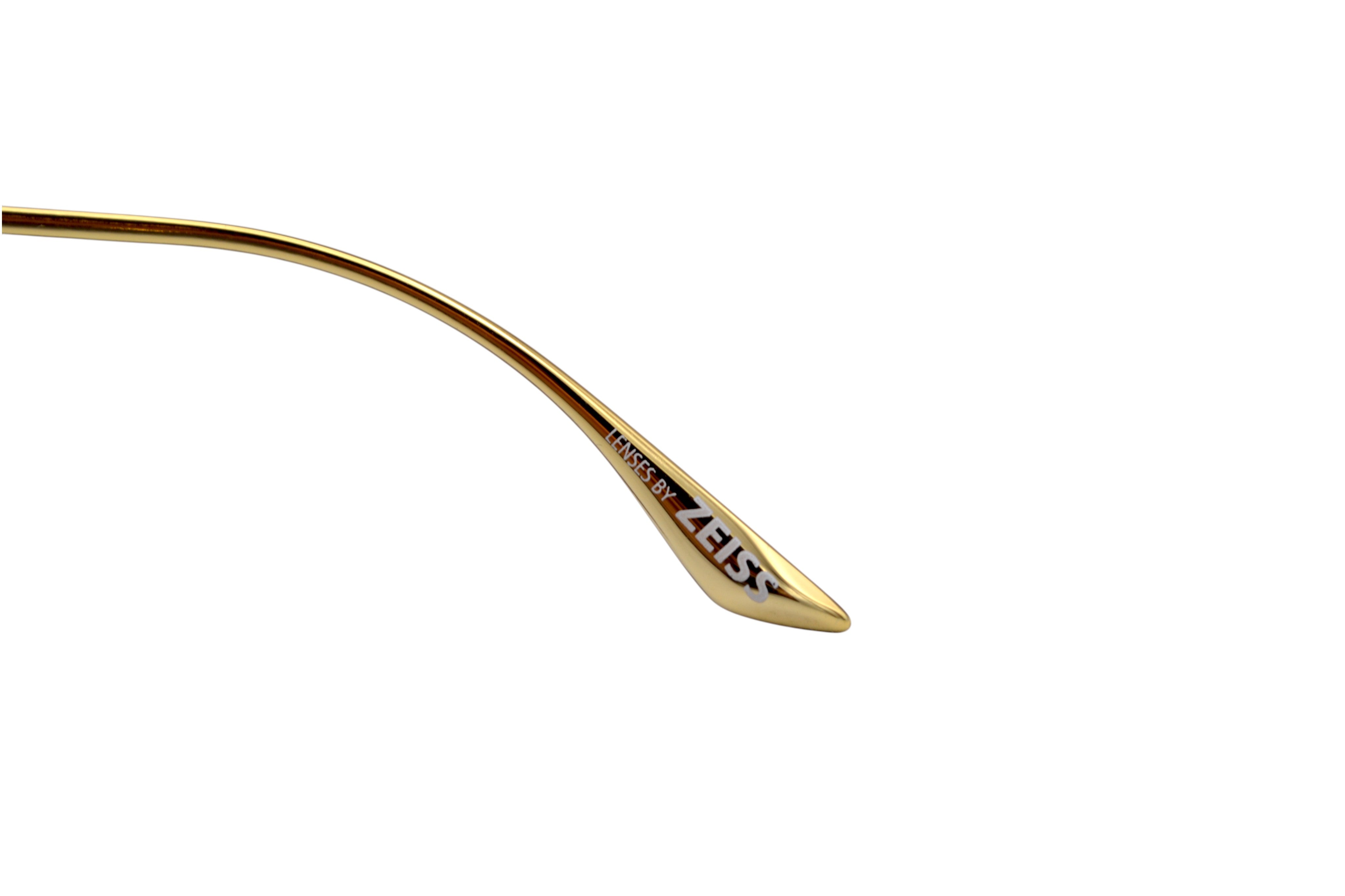 Gafas de sol Longines - LG0005H 30X Diseño clásico de Aviador, metal blanco para hombre