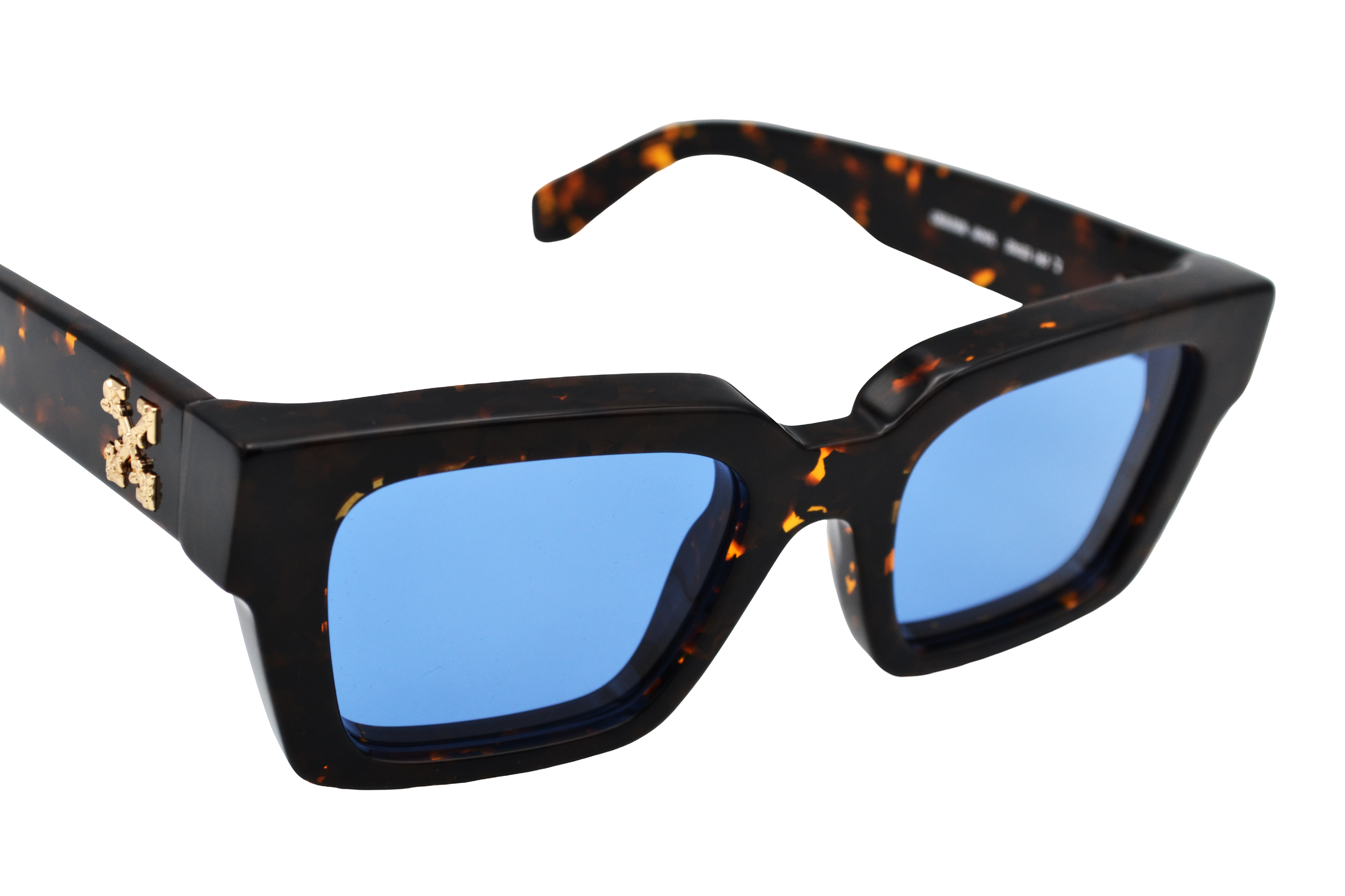 Gafas de sol Off White - VIRGIL OERI008 - Diseño de Acetato negro, para hombre