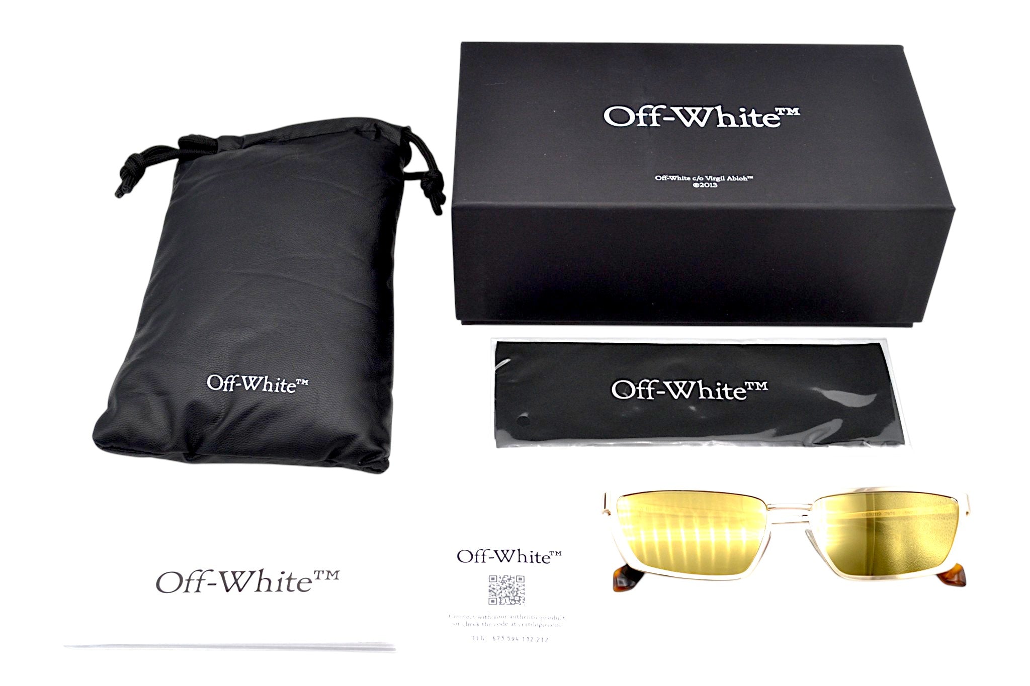 Gafas de sol Off White - RICHFIELD OERI119 7676 - Diseño de Acetato estilo carey, para hombre