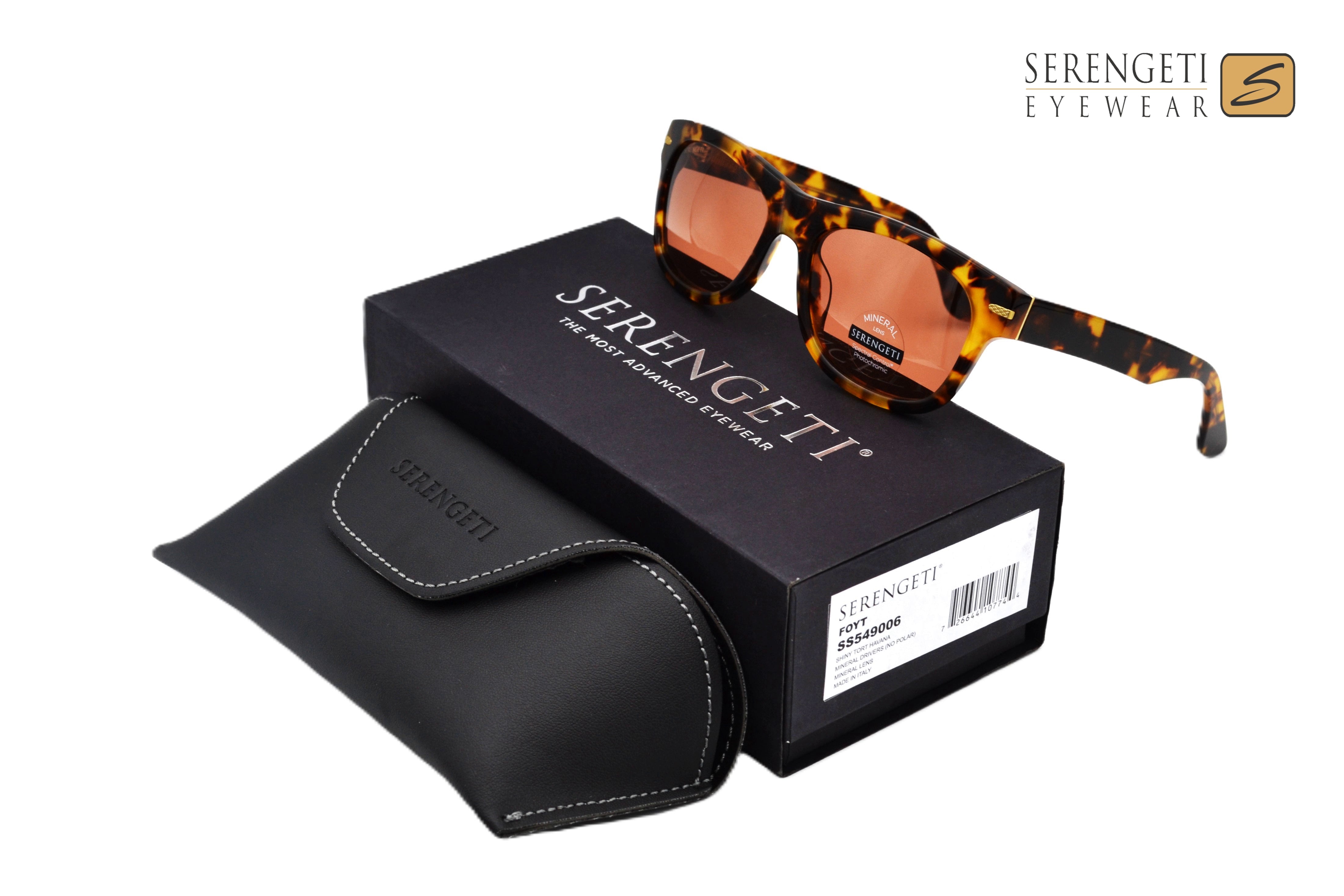 Gafas de sol Serengeti FOYT SS549006 Cristal mineral, diseño de acetato, para hombre