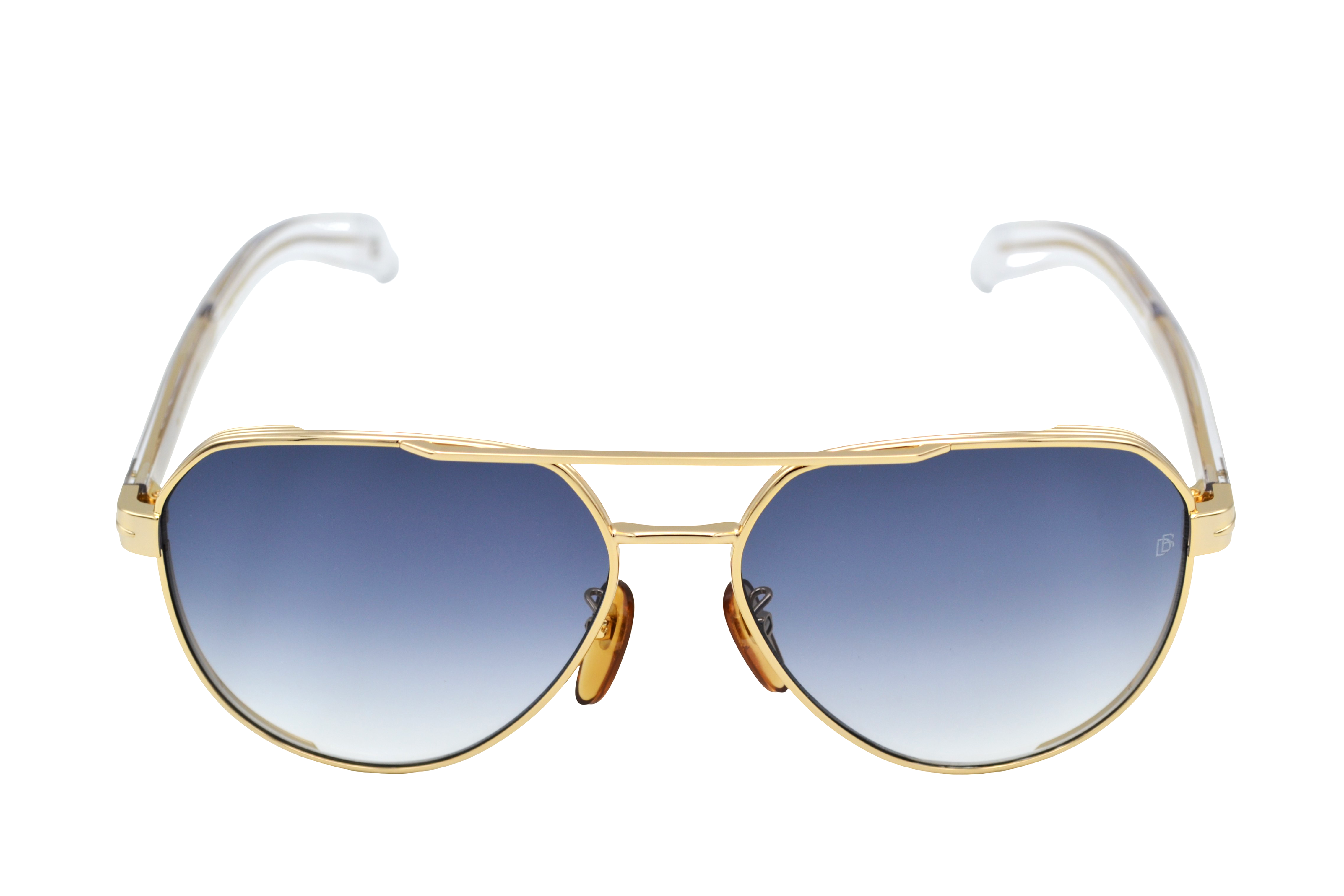 Gafas de sol David Beckham DB1121 - Diseño de aviador de metal dorado para hombre