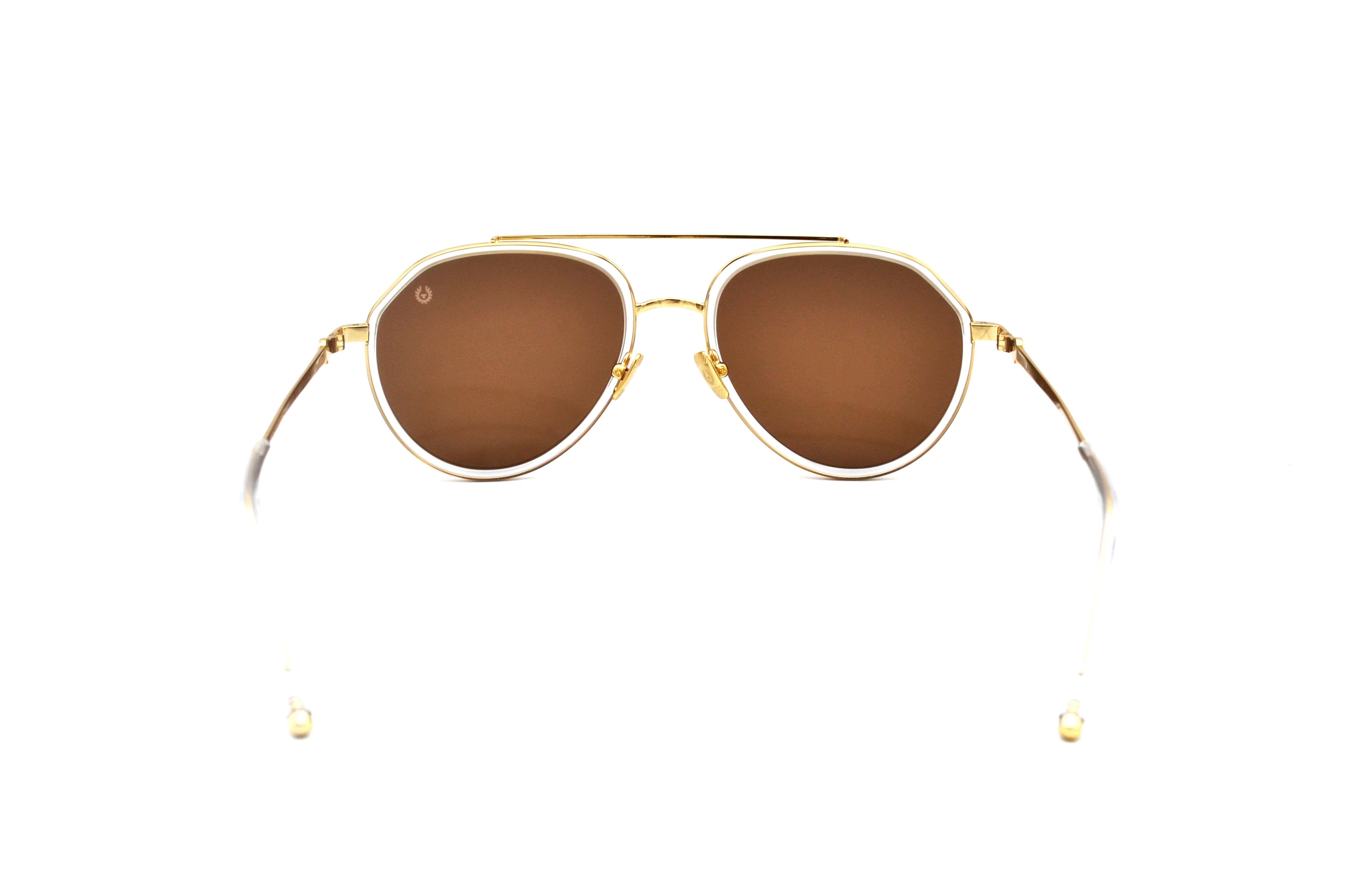 Gafas de sol Belstaff ROADMASTER II, Diseño de aviador de metal, Fabricado en Japón