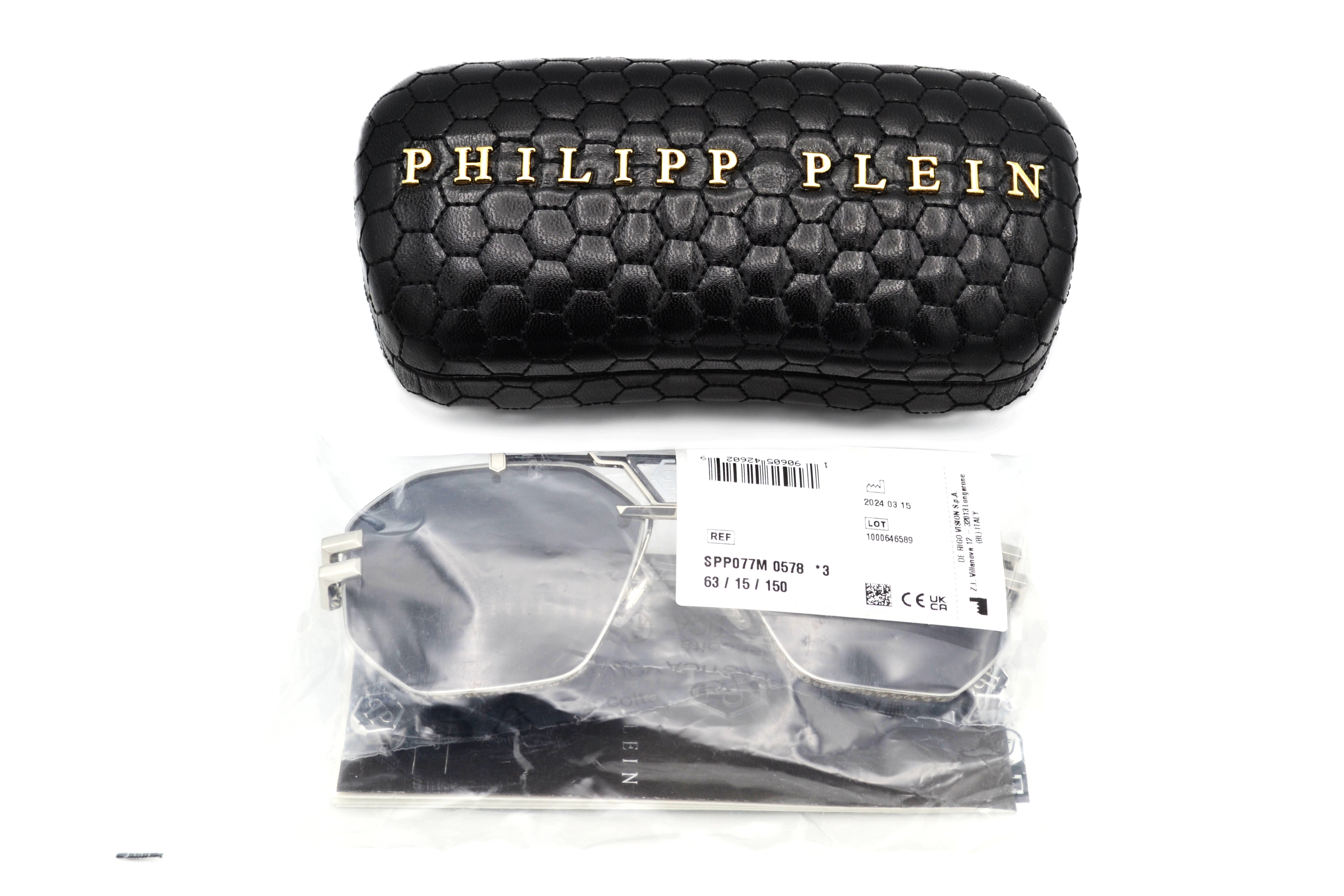 Philipp Plein Sunglasses - Plein ICON Silver Metal Design for Men