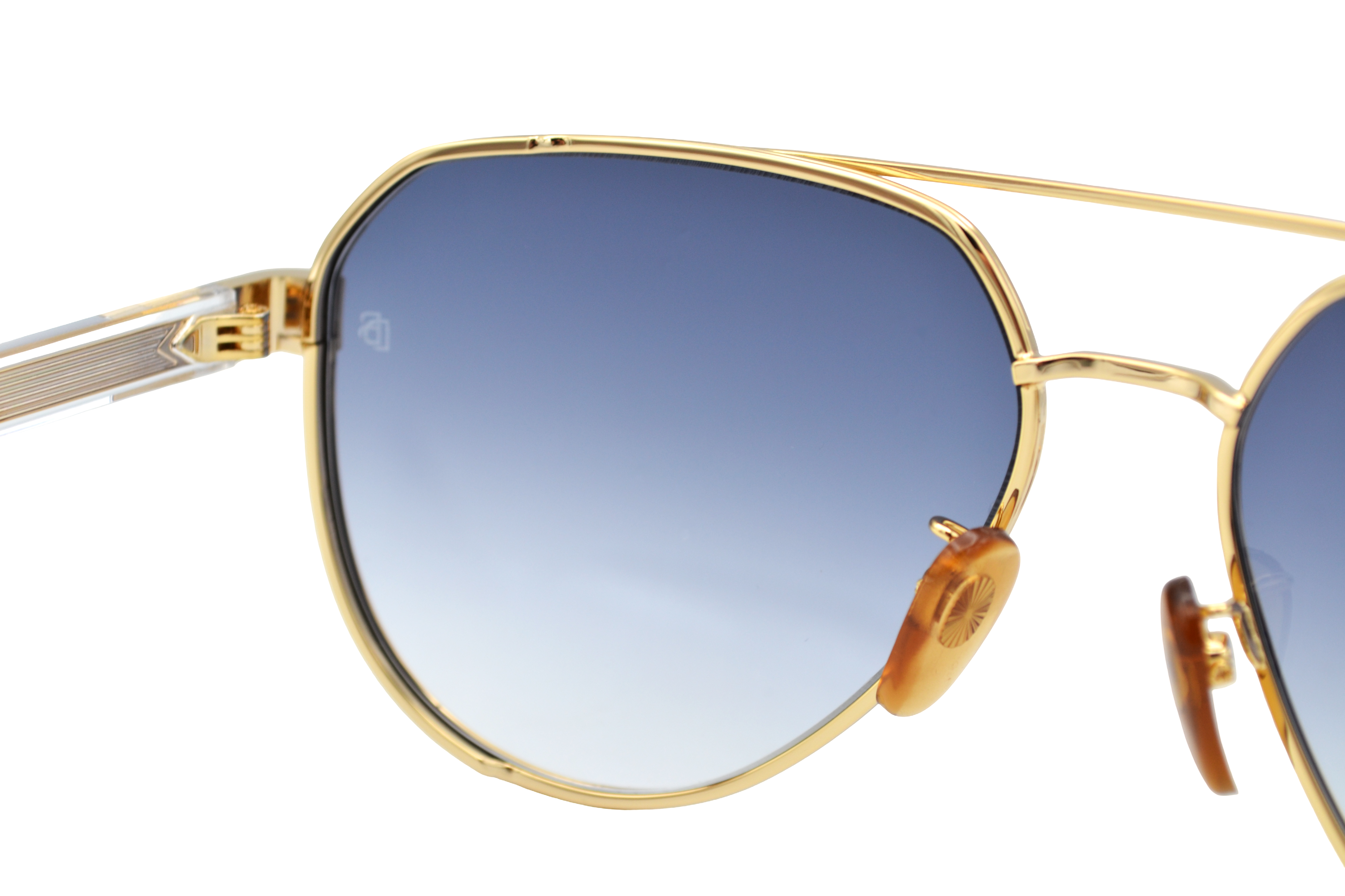 Gafas de sol David Beckham DB1121 - Diseño de aviador de metal dorado para hombre