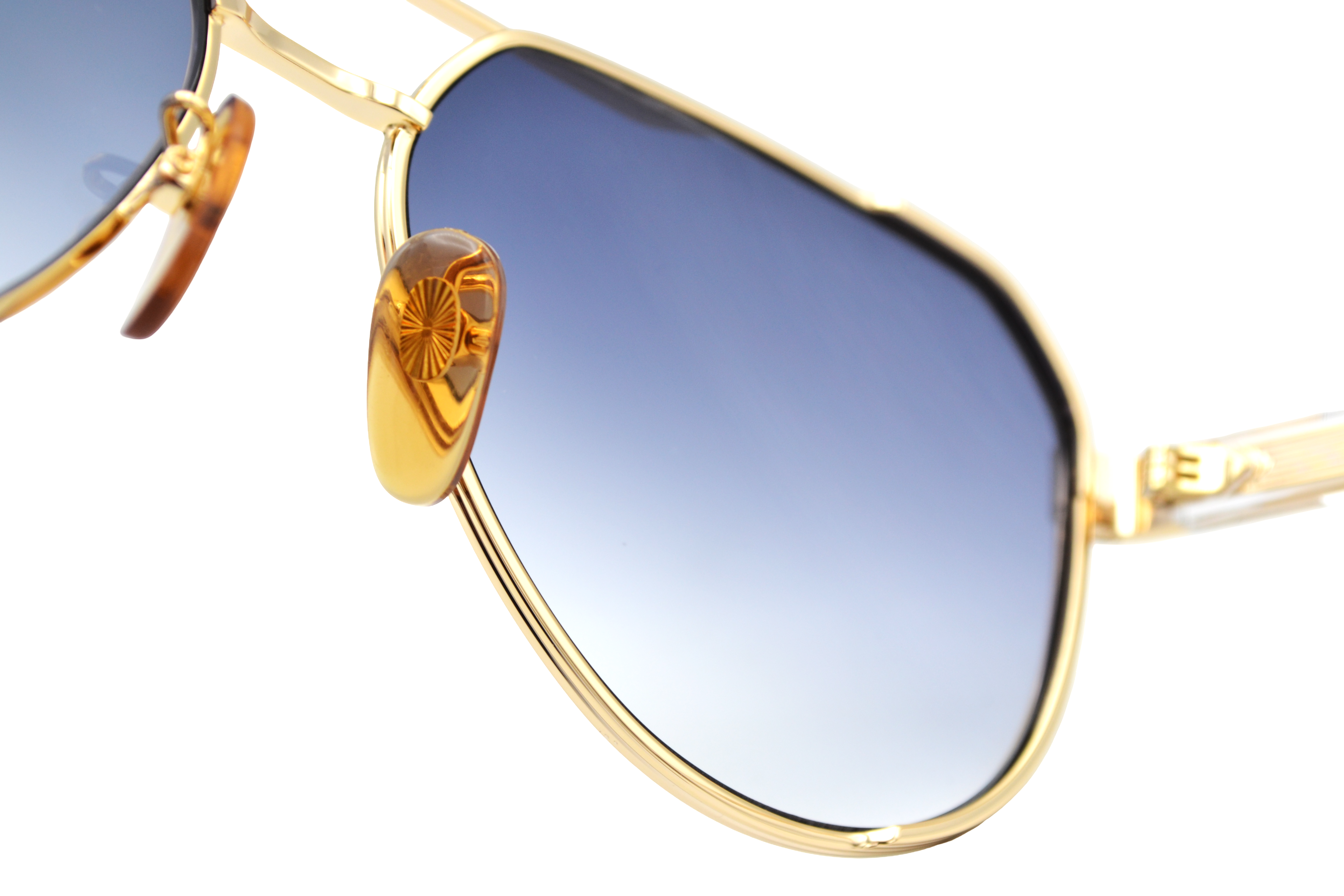 Gafas de sol David Beckham DB1121 - Diseño de aviador de metal dorado para hombre