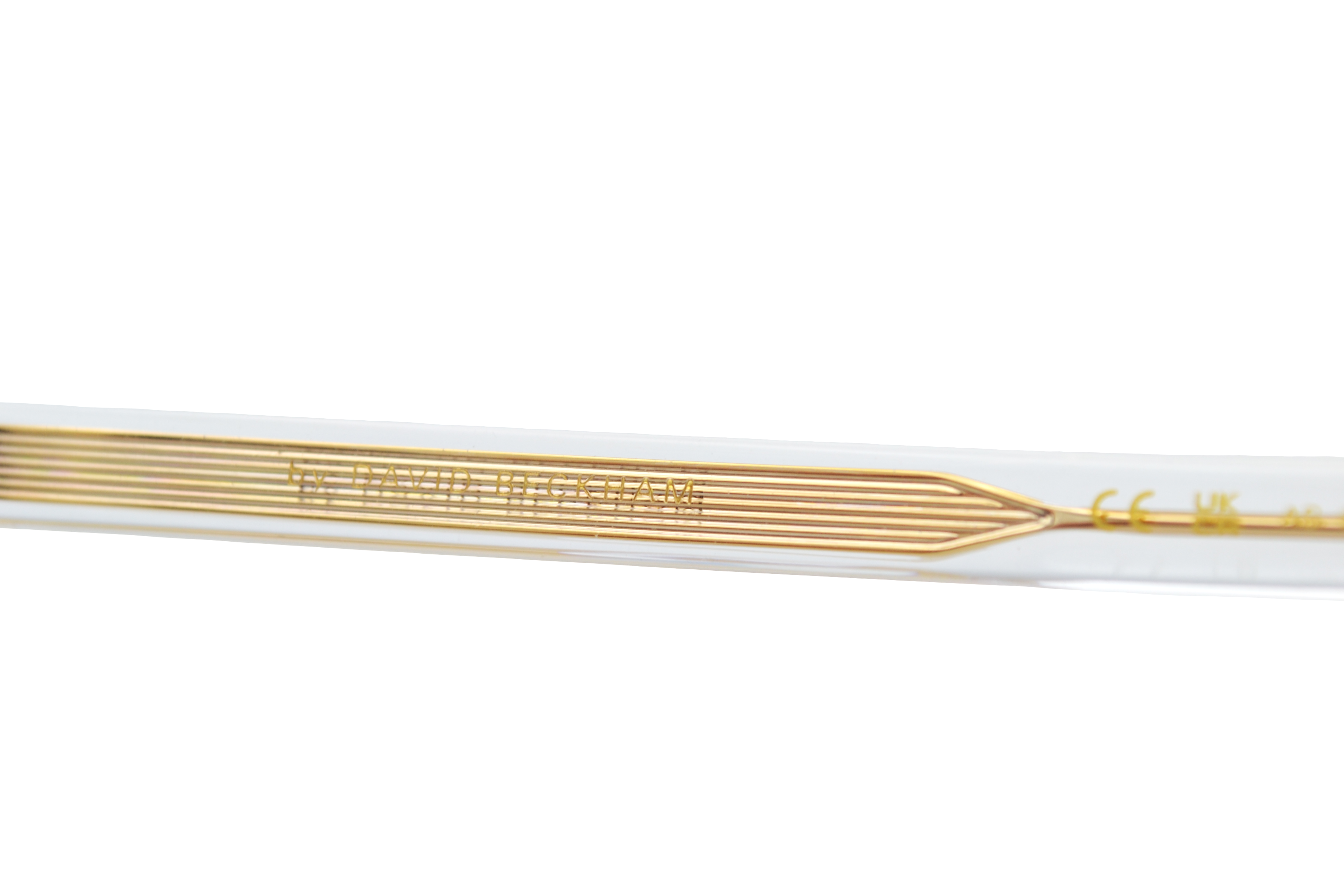 Gafas de sol David Beckham DB1121 - Diseño de aviador de metal dorado para hombre