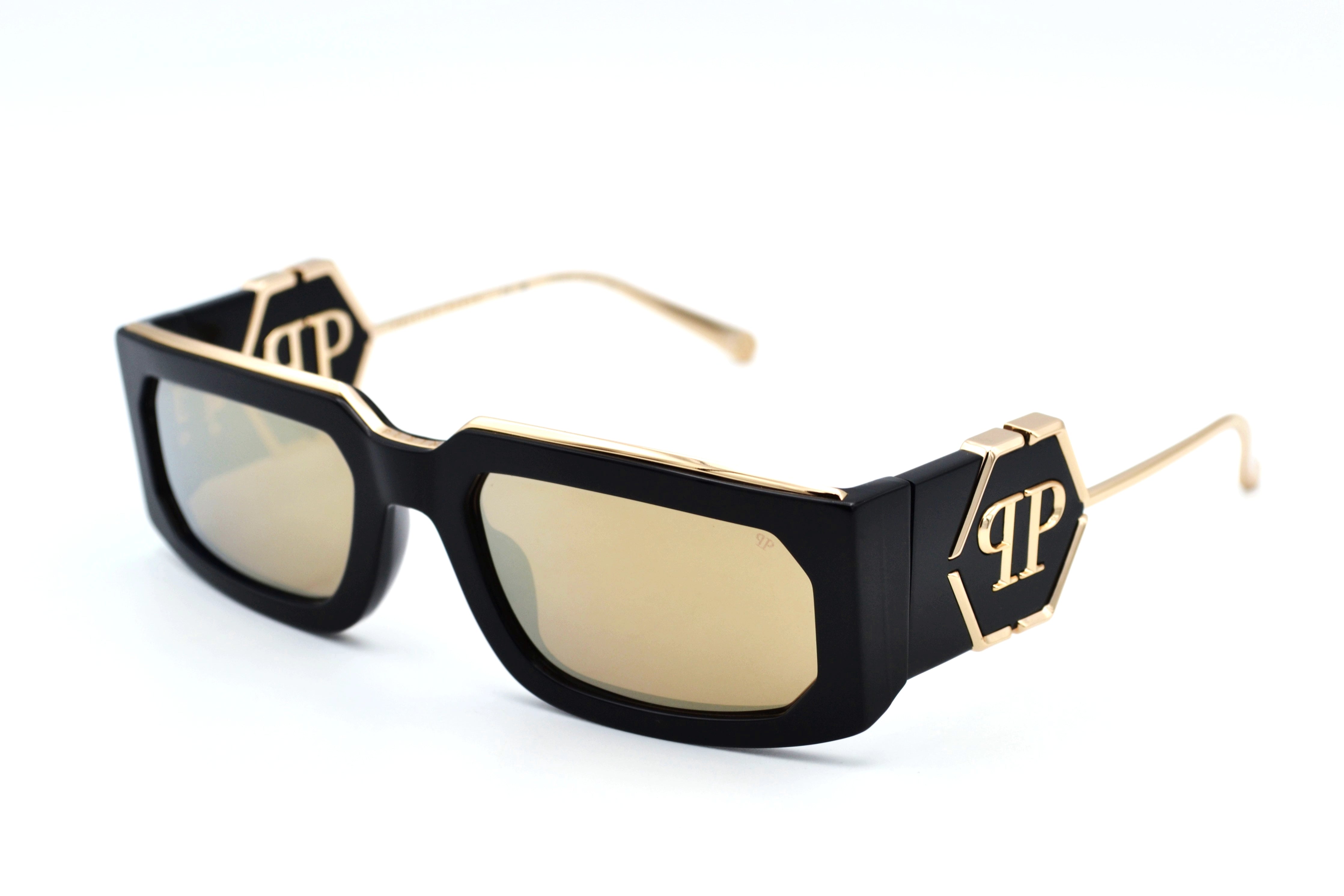 Philipp Plein Sunglasses - PLEIN ROSE VENUS SPP119 700G Gold Metal Design for Men