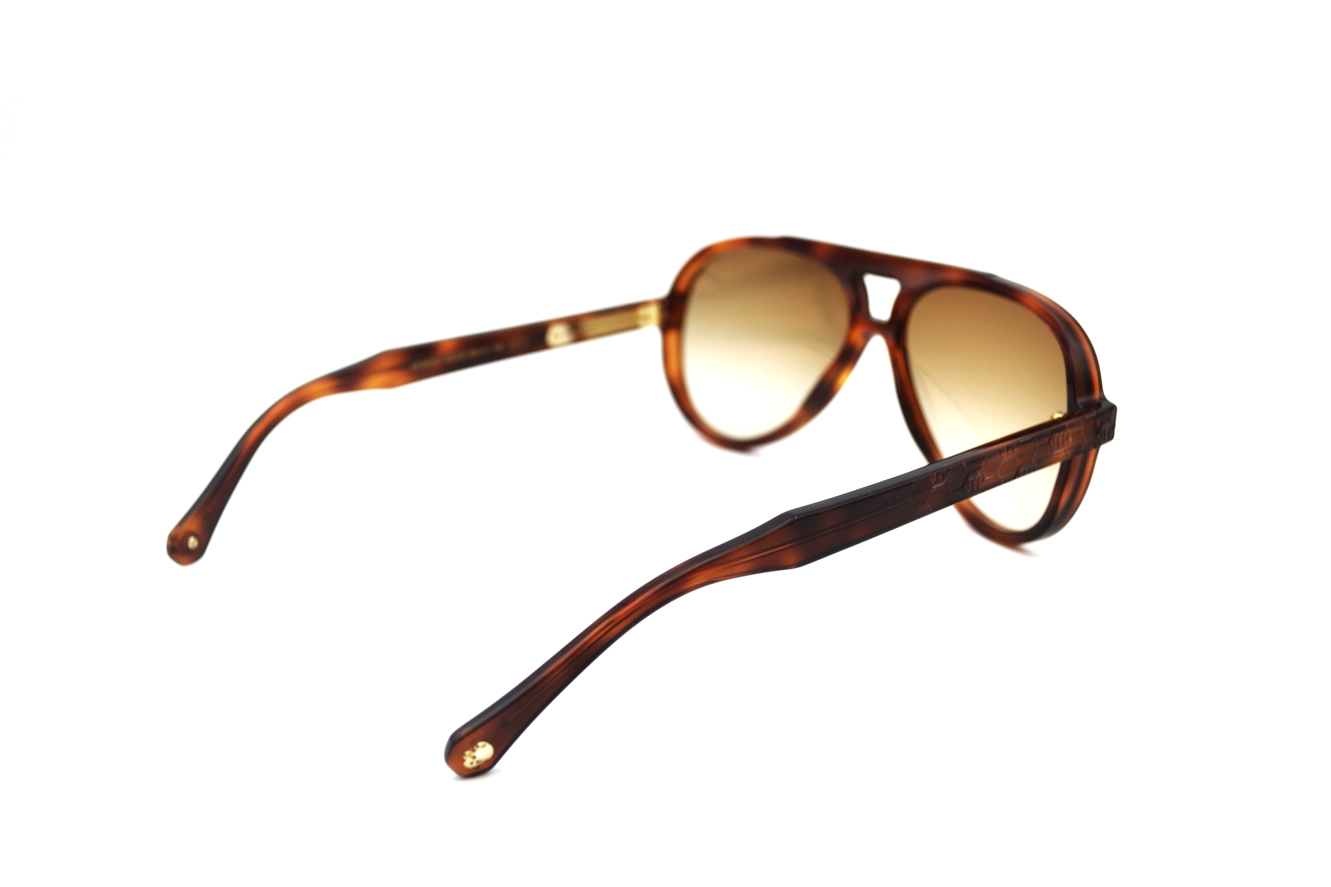 Philipp Plein Sunglasses - MES0107 GOZG Havana Brown Acetate Design for Men