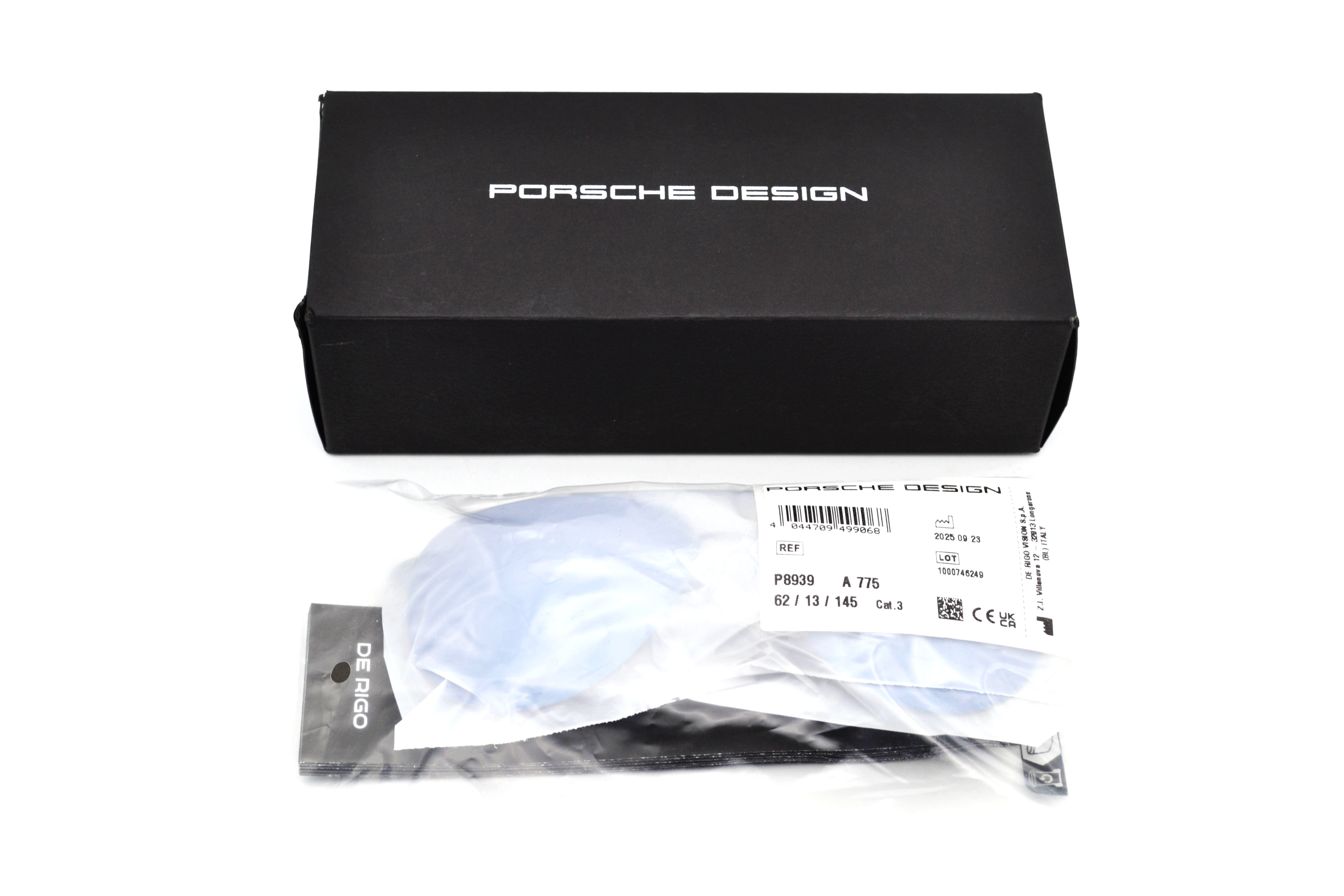 Gafas de sol Porsche Design P8939A TITANIUM - fabricada en Italia por De Rigo, para hombre