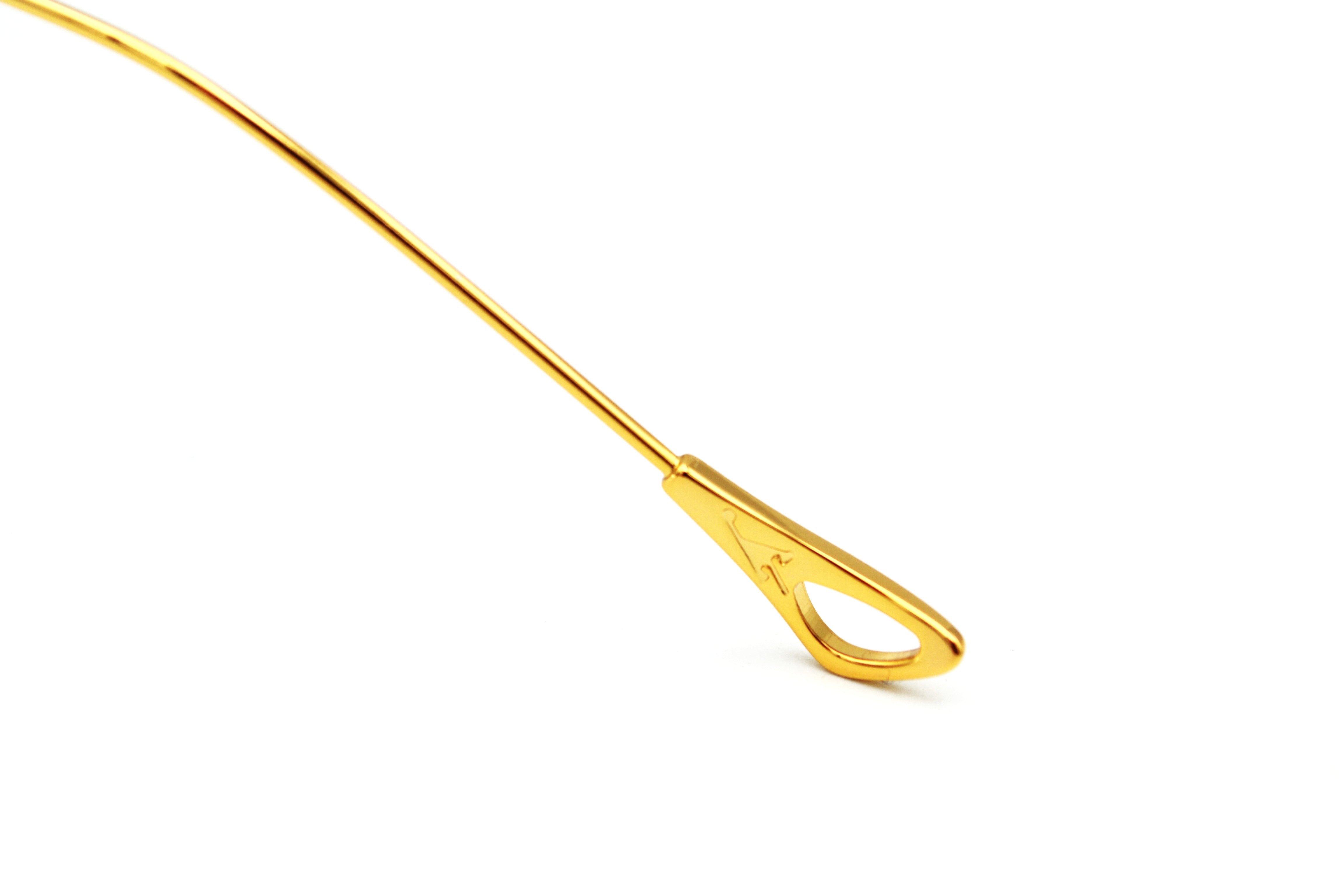 Gafas de sol Eyepetizer- BRICKEL, diseño rimless y metal dorado, para mujer