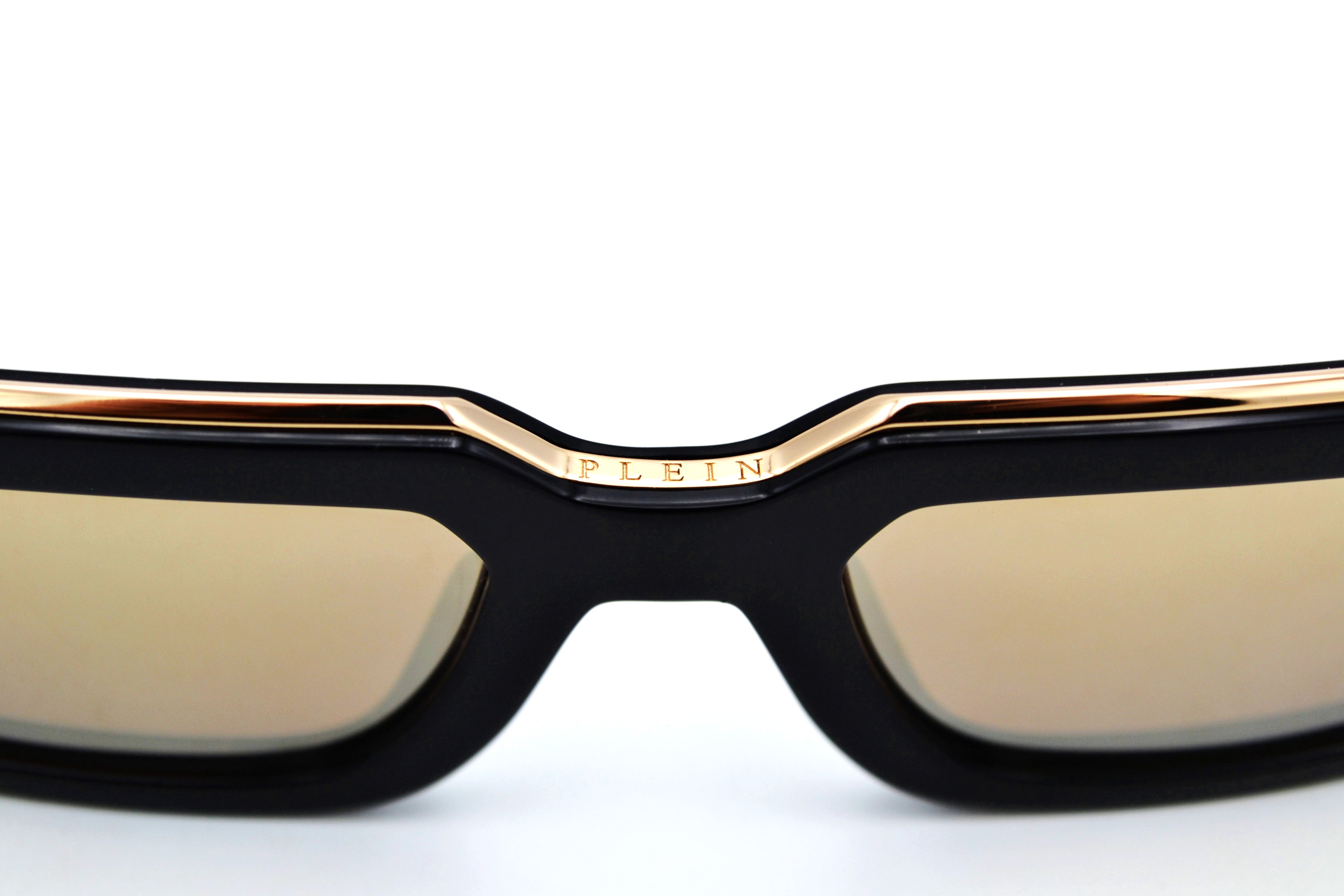 Philipp Plein Sunglasses - PLEIN ROSE VENUS SPP119 700G Gold Metal Design for Men