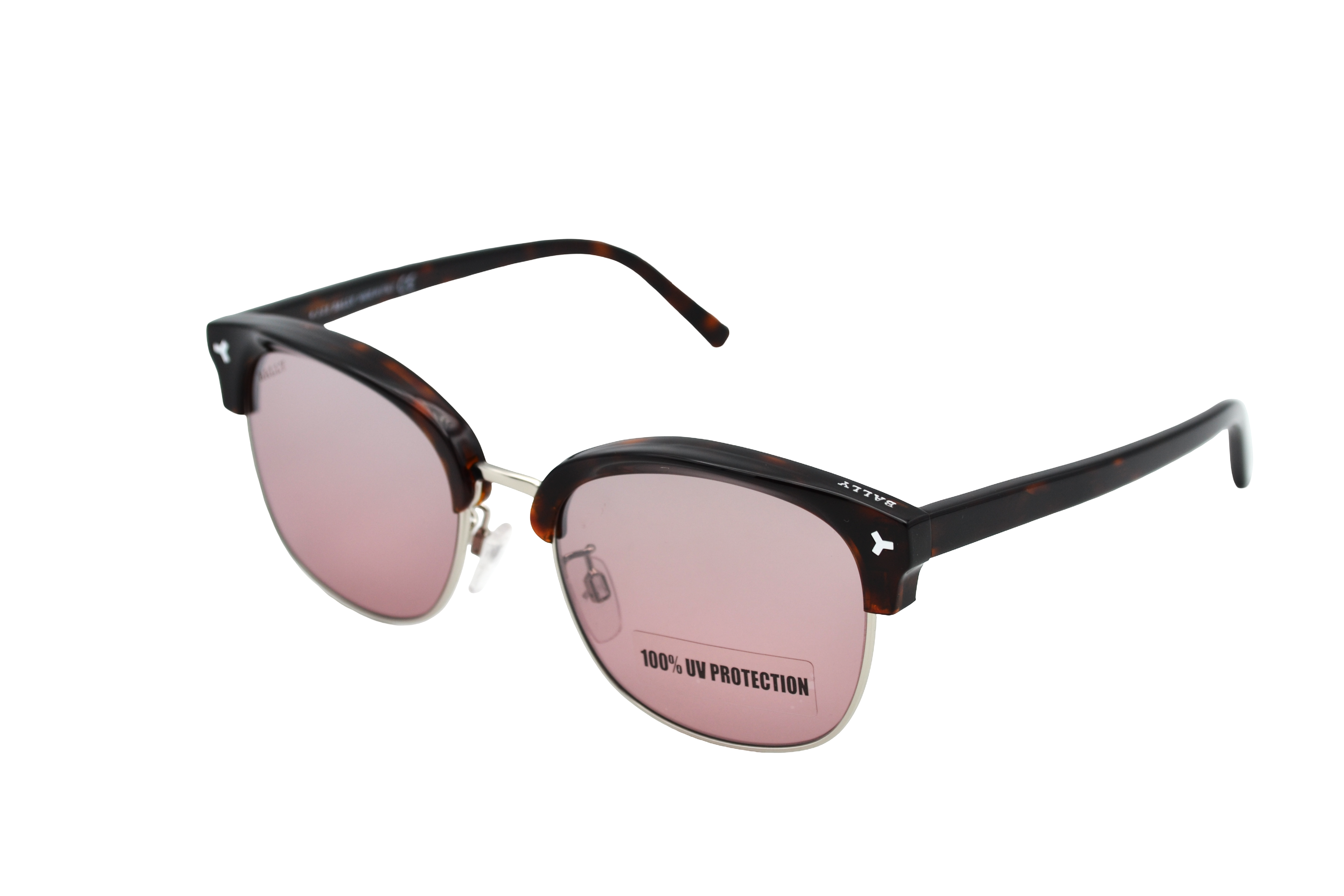 Gafas de sol Bally BY0012H 56U - Diseño rectangular de metal y acetato con logo Bally