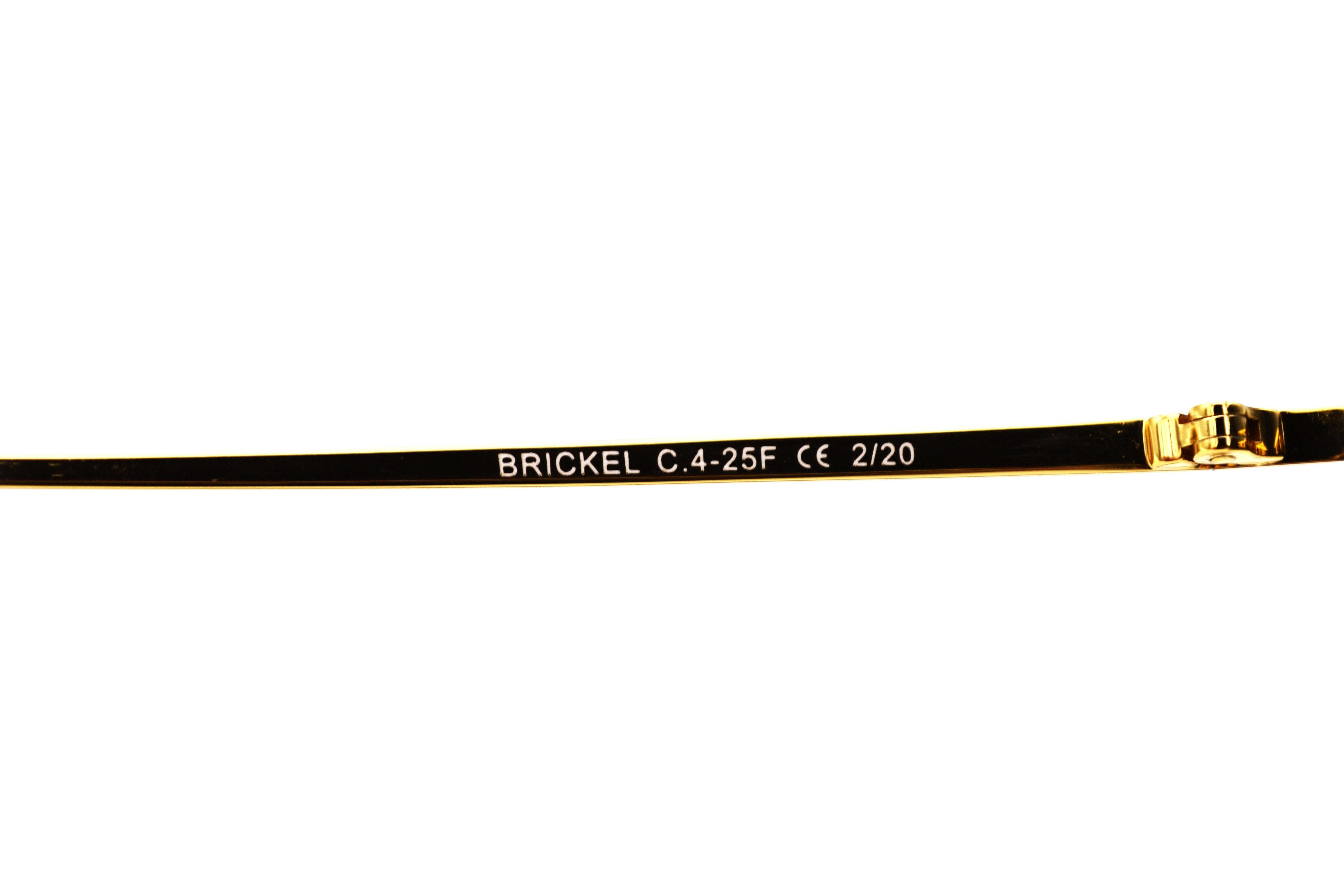 Gafas de sol Eyepetizer- BRICKEL, diseño rimless y metal dorado, para mujer