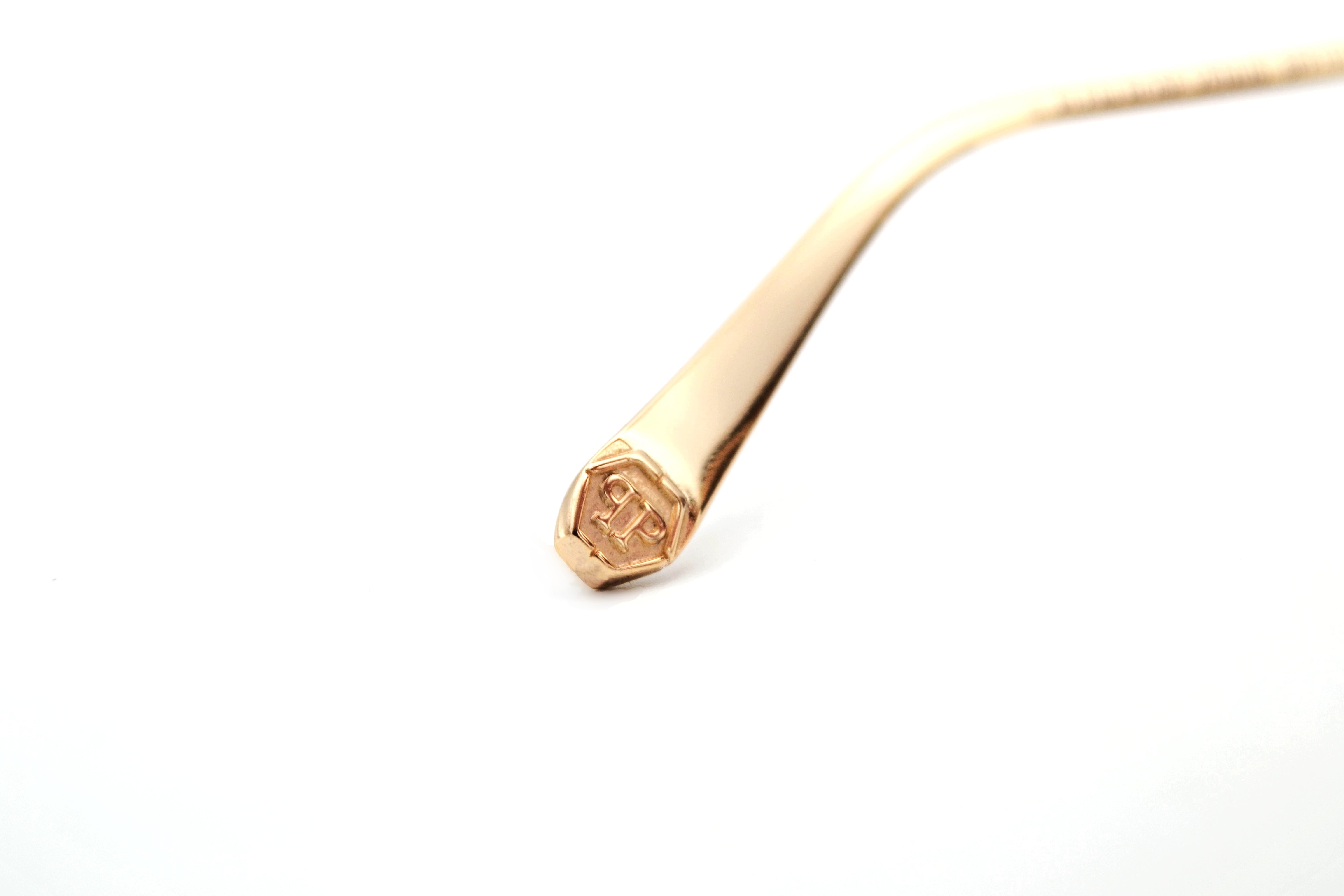 Philipp Plein Sunglasses - PLEIN ROSE VENUS SPP119 700G Gold Metal Design for Men