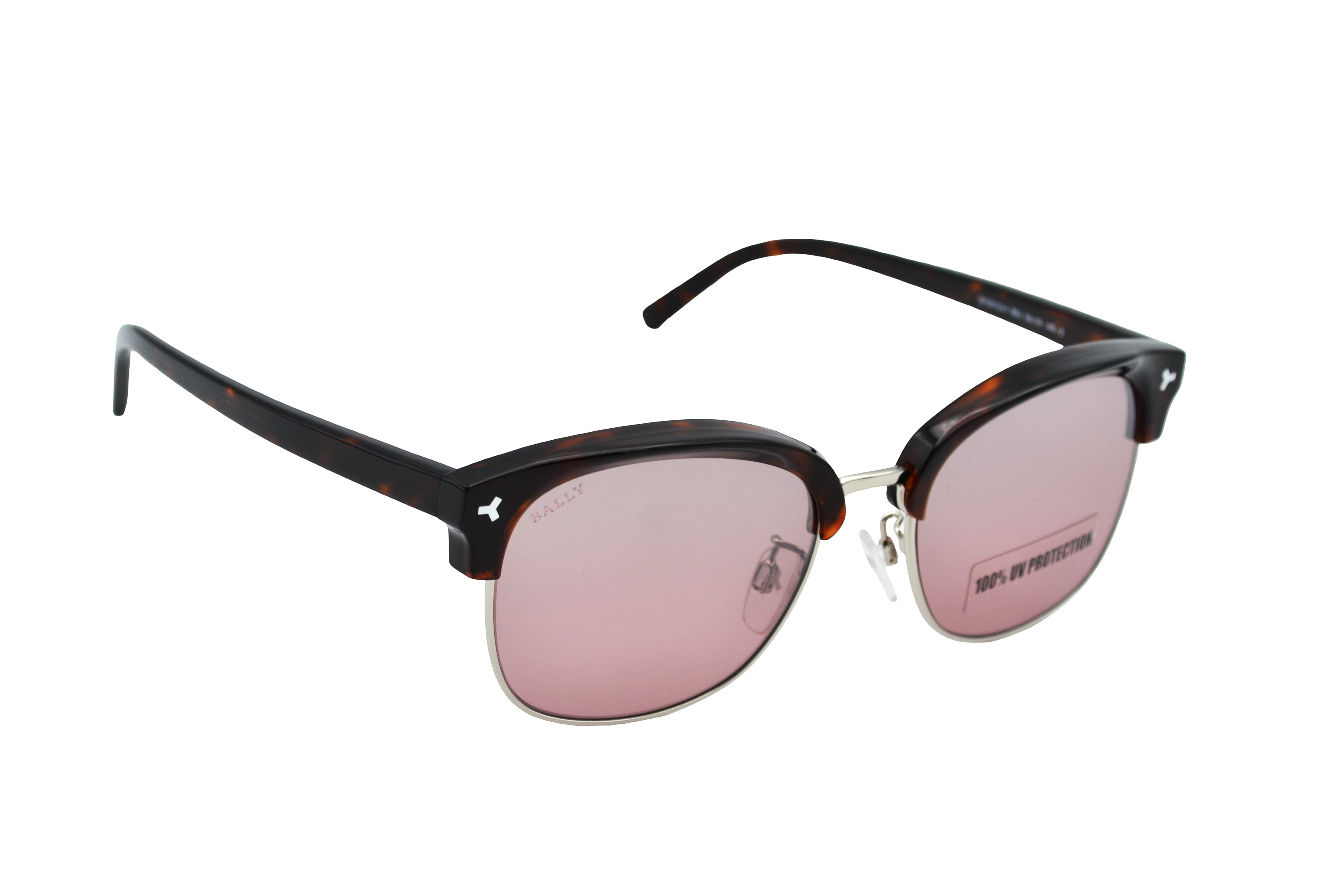 Gafas de sol Bally BY0012H 56U - Diseño rectangular de metal y acetato con logo Bally