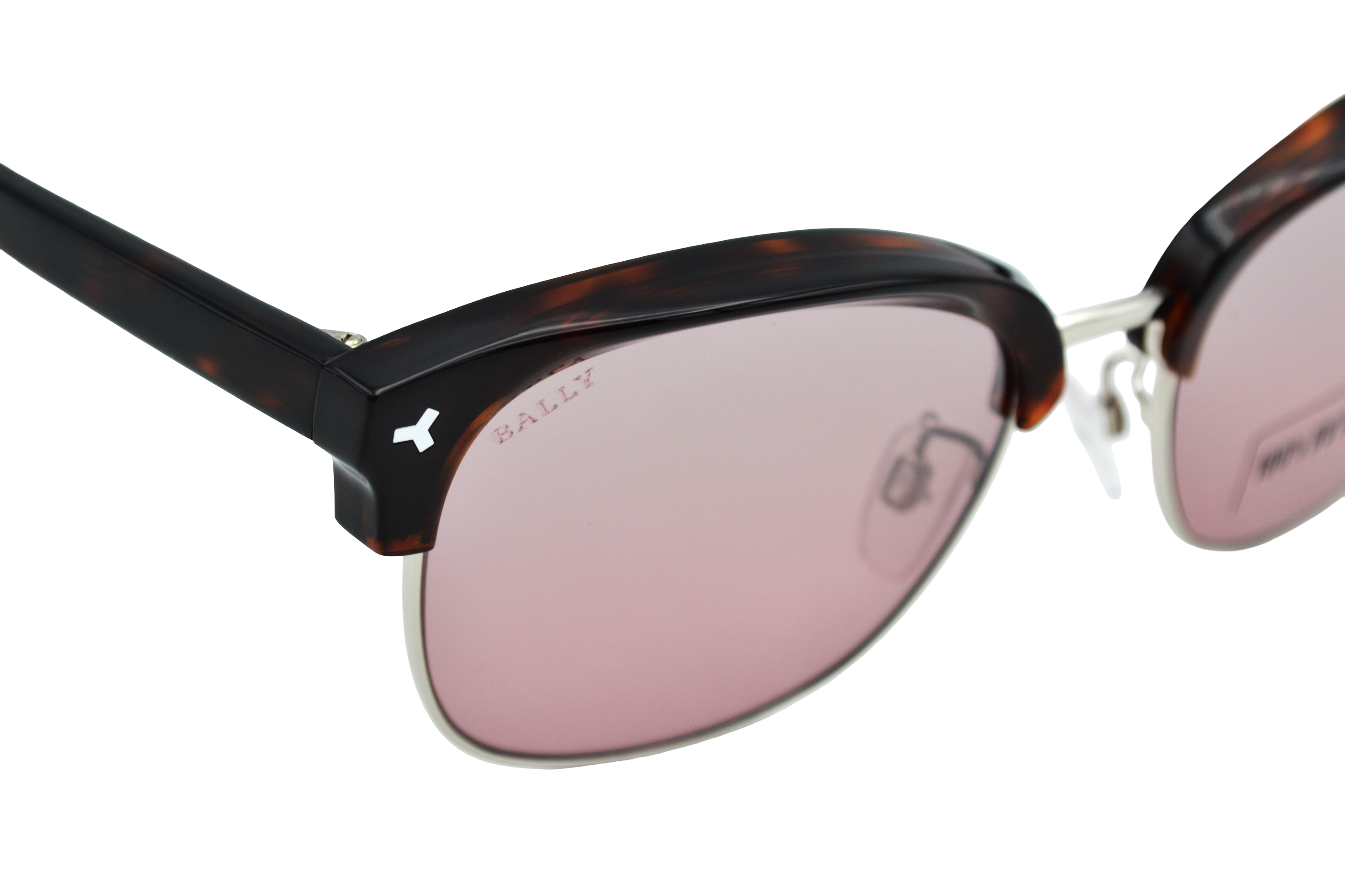 Gafas de sol Bally BY0012H 56U - Diseño rectangular de metal y acetato con logo Bally