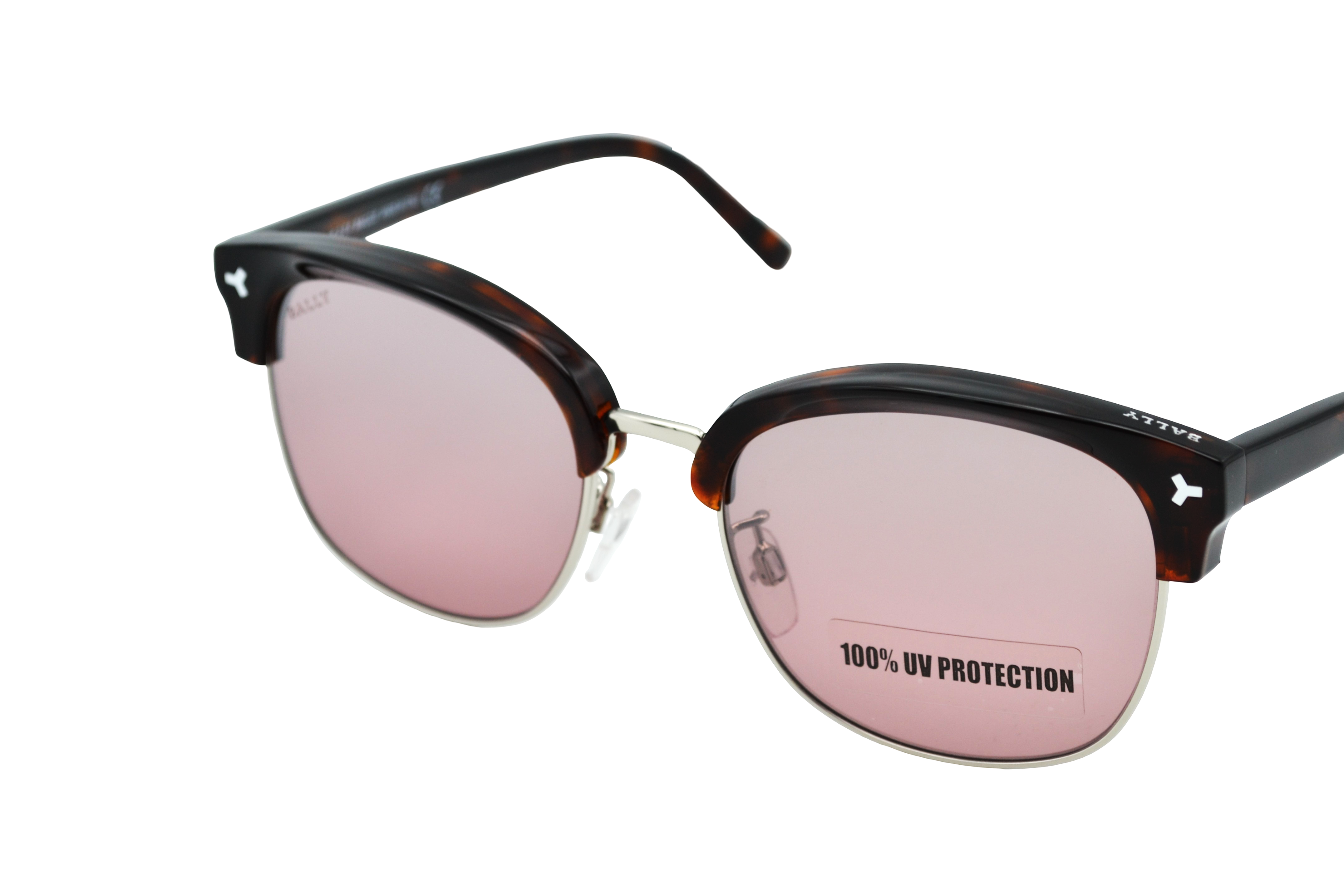 Gafas de sol Bally BY0012H 56U - Diseño rectangular de metal y acetato con logo Bally