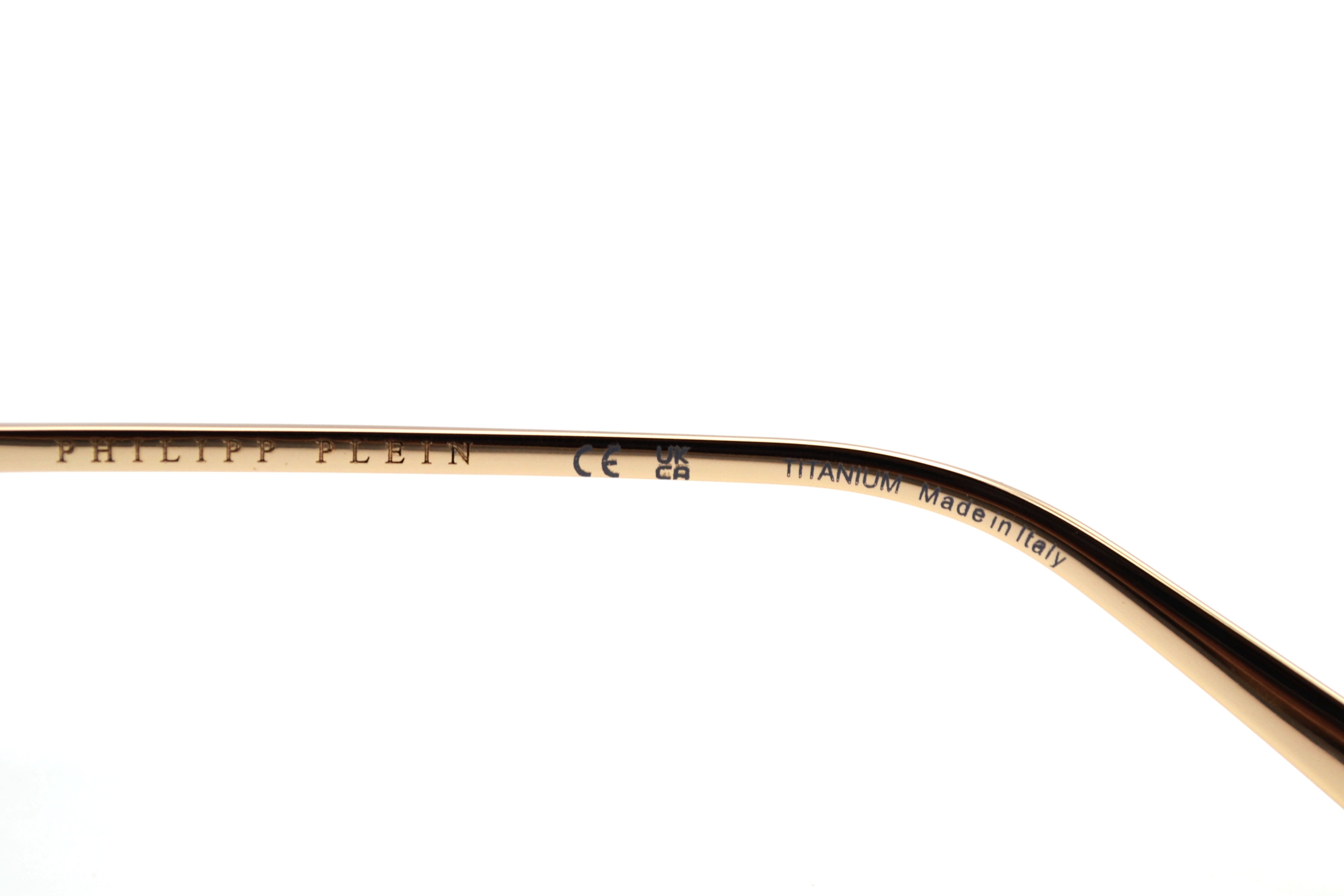 Philipp Plein Sunglasses - PLEIN ROSE VENUS SPP119 700G Gold Metal Design for Men