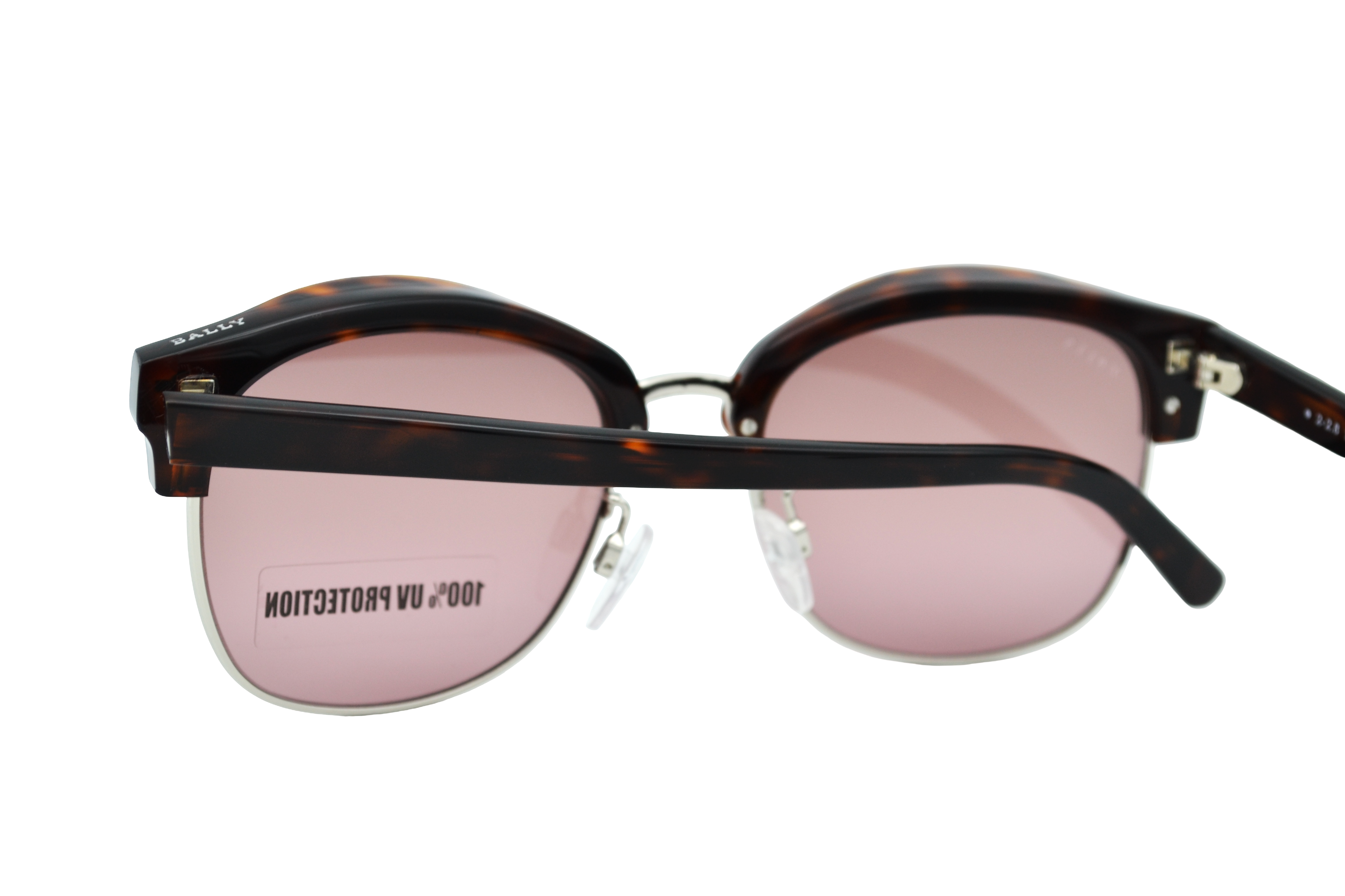 Gafas de sol Bally BY0012H 56U - Diseño rectangular de metal y acetato con logo Bally