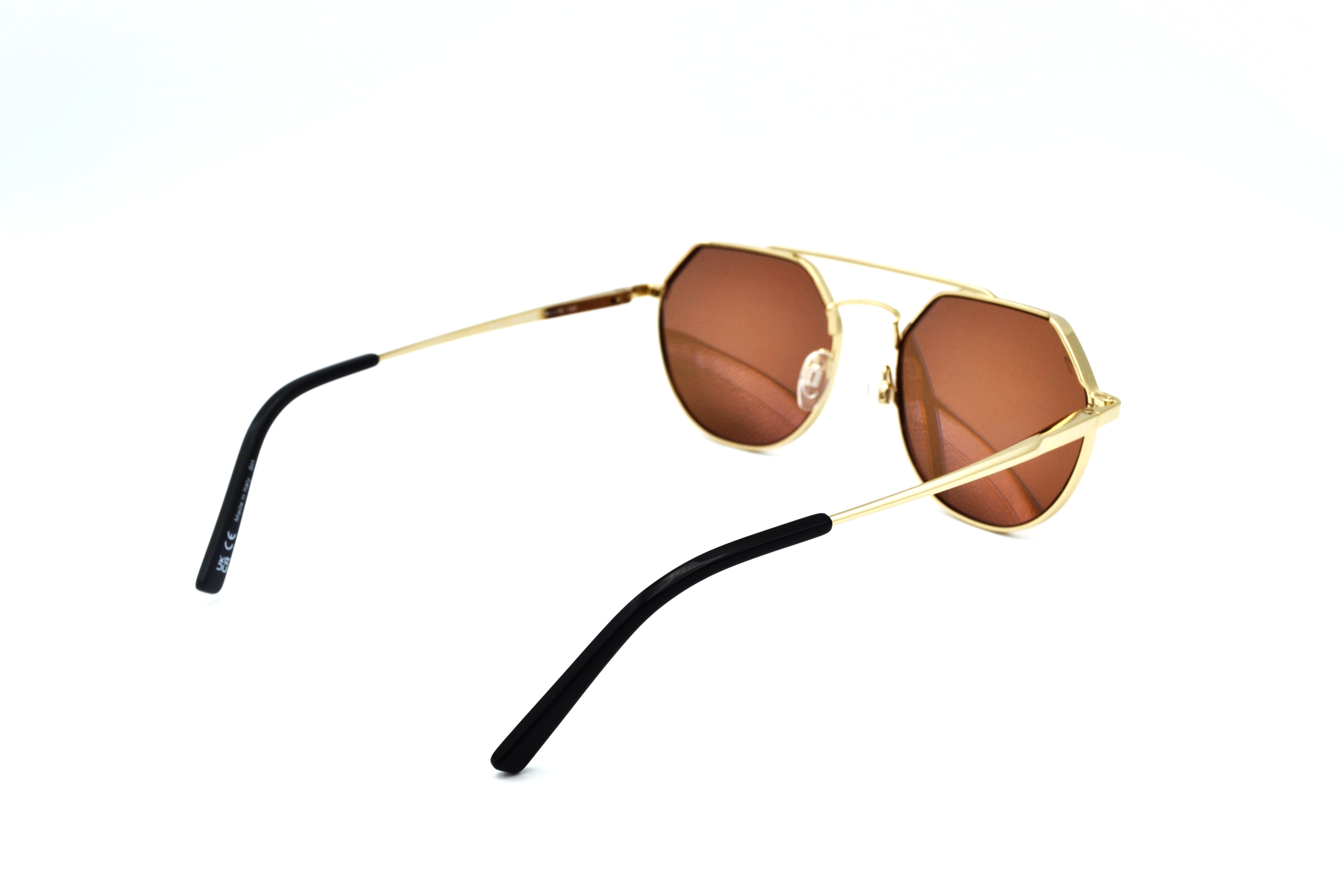 Gafas de sol Serengeti SHELBY SS533003 Diseño de metal dorado, unisex