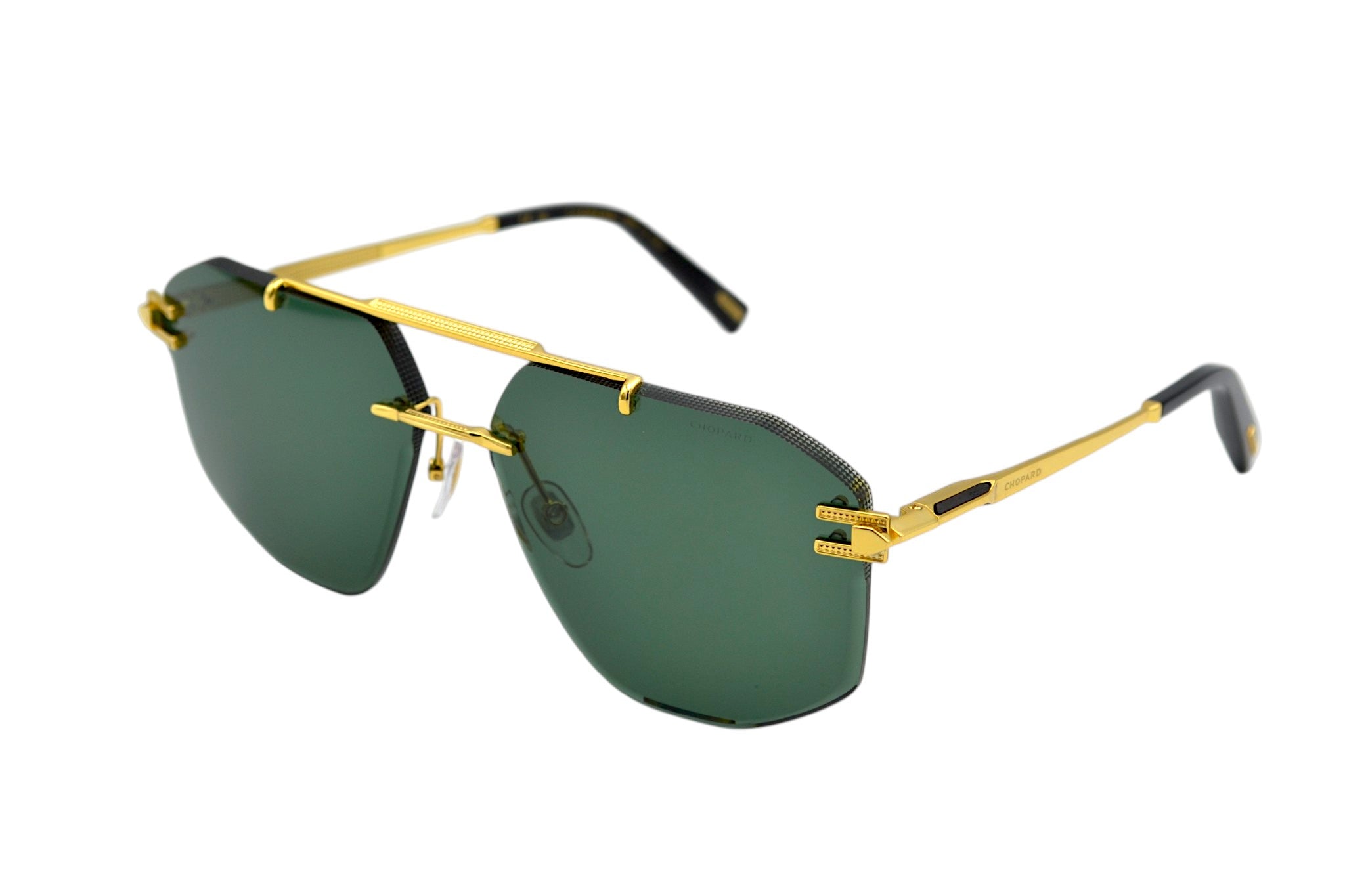 Gafas de sol Chopard SCHL23 0400 Diseño rectangular rimless para hombre