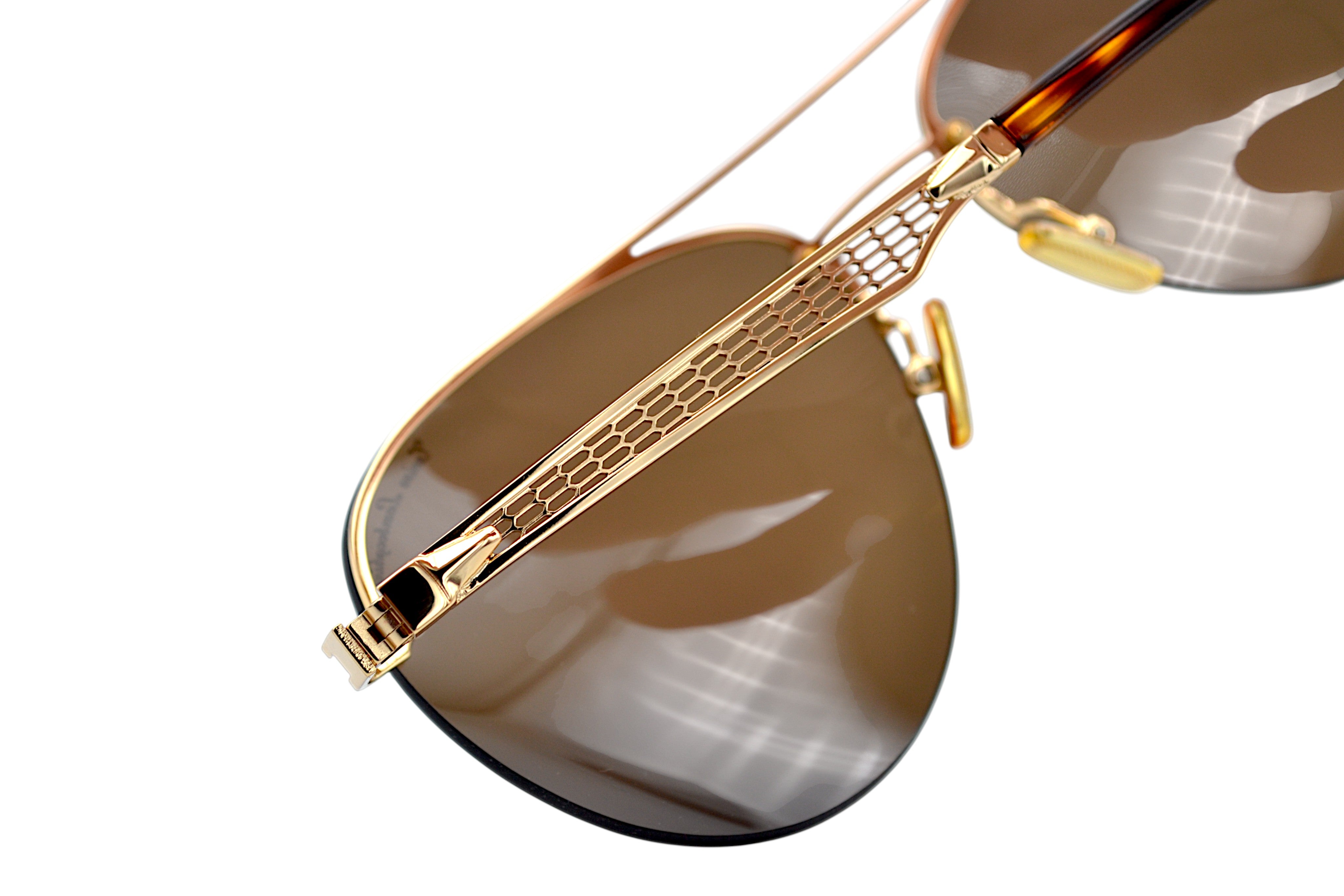 Gafas de sol Tonino Lamborghini TL603S02A Metal dorado, Lentes de color marrón