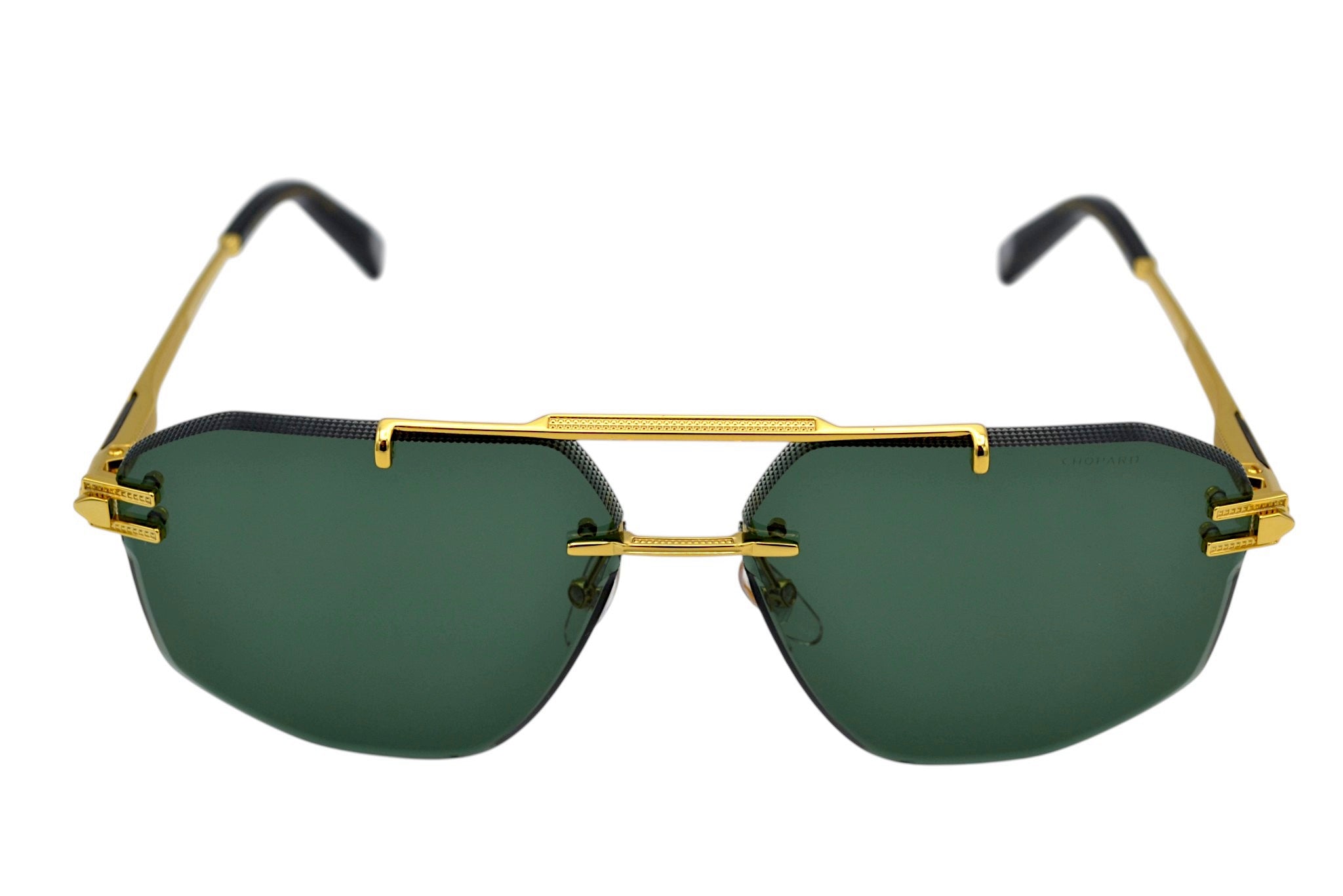 Gafas de sol Chopard SCHL23 0400 Diseño rectangular rimless para hombre