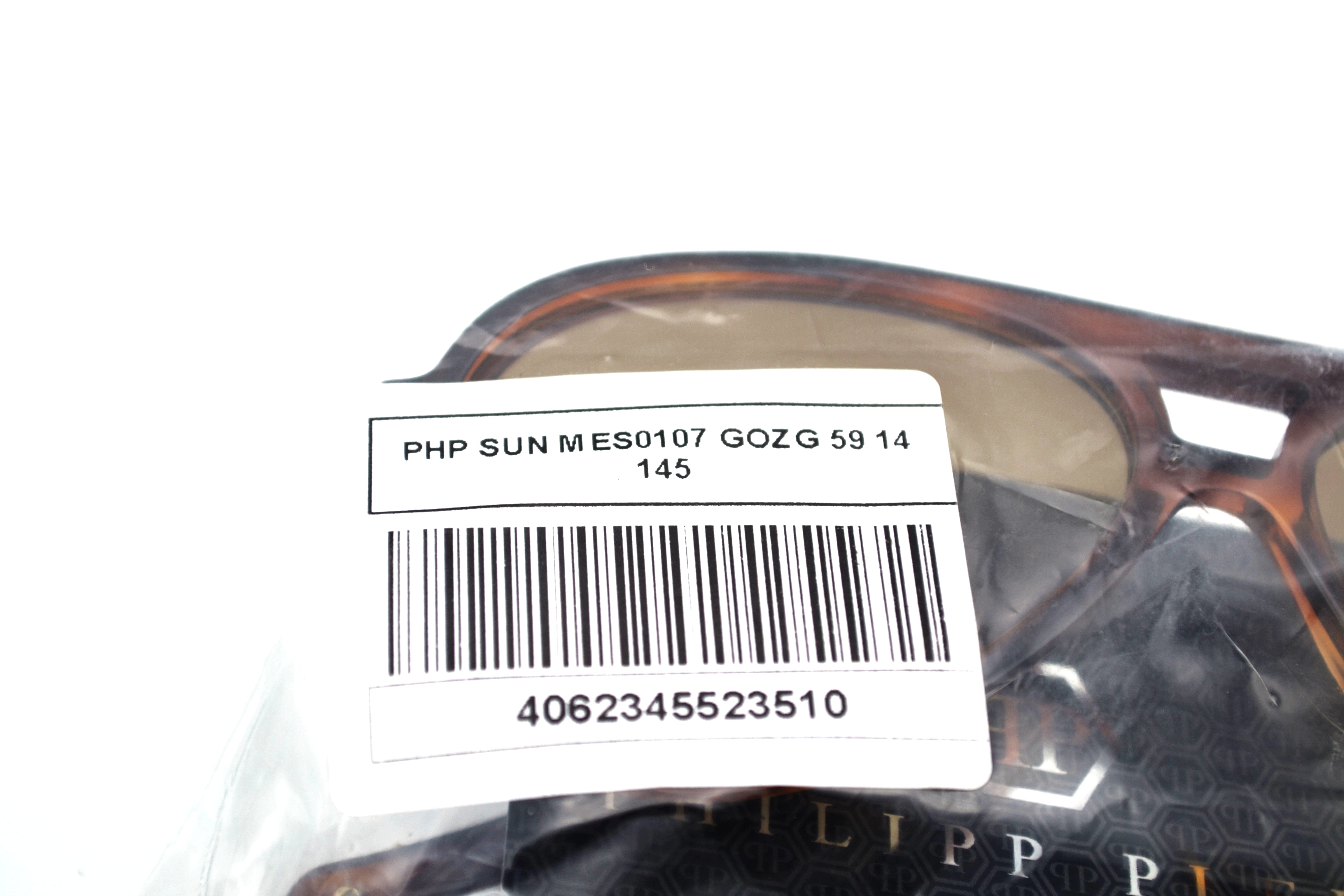 Philipp Plein Sunglasses - MES0107 GOZG Havana Brown Acetate Design for Men