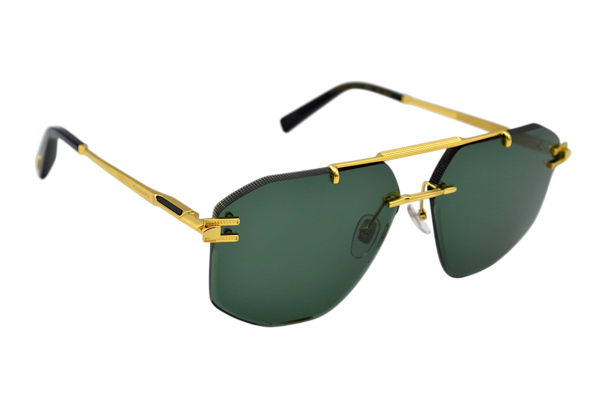 Gafas de sol Chopard SCHL23 0400 Diseño rectangular rimless para hombre