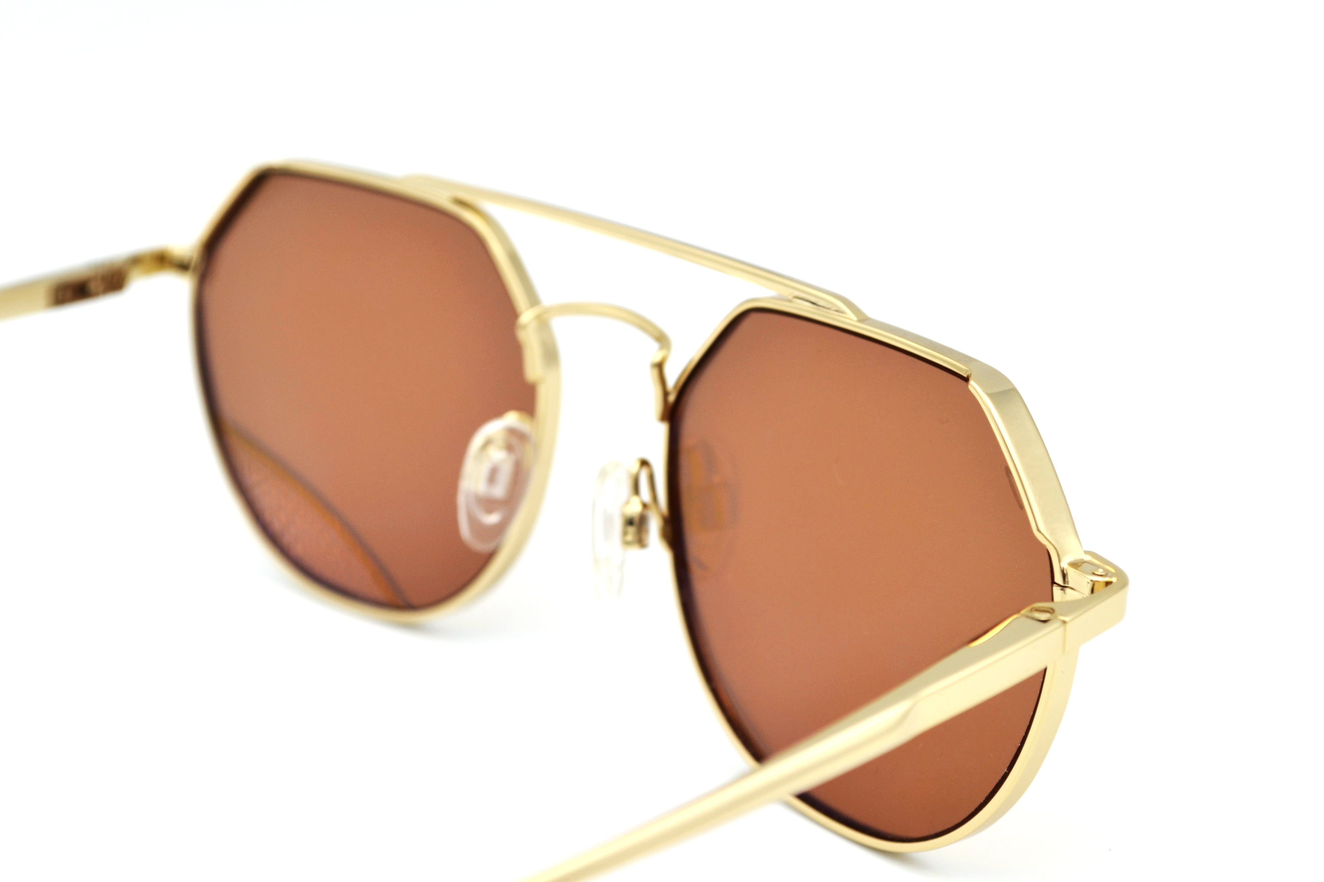 Gafas de sol Serengeti SHELBY SS533003 Diseño de metal dorado, unisex