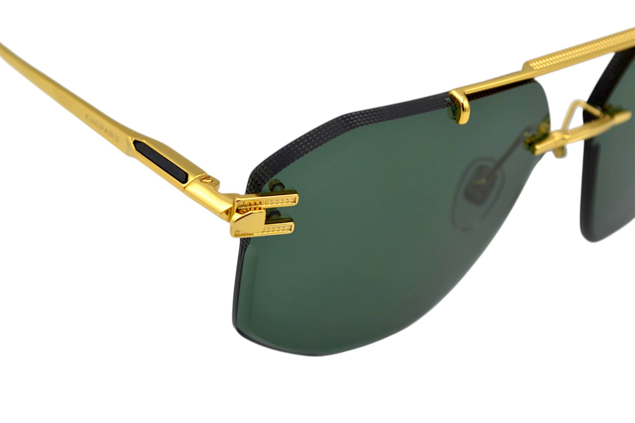 Gafas de sol Chopard SCHL23 0400 Diseño rectangular rimless para hombre