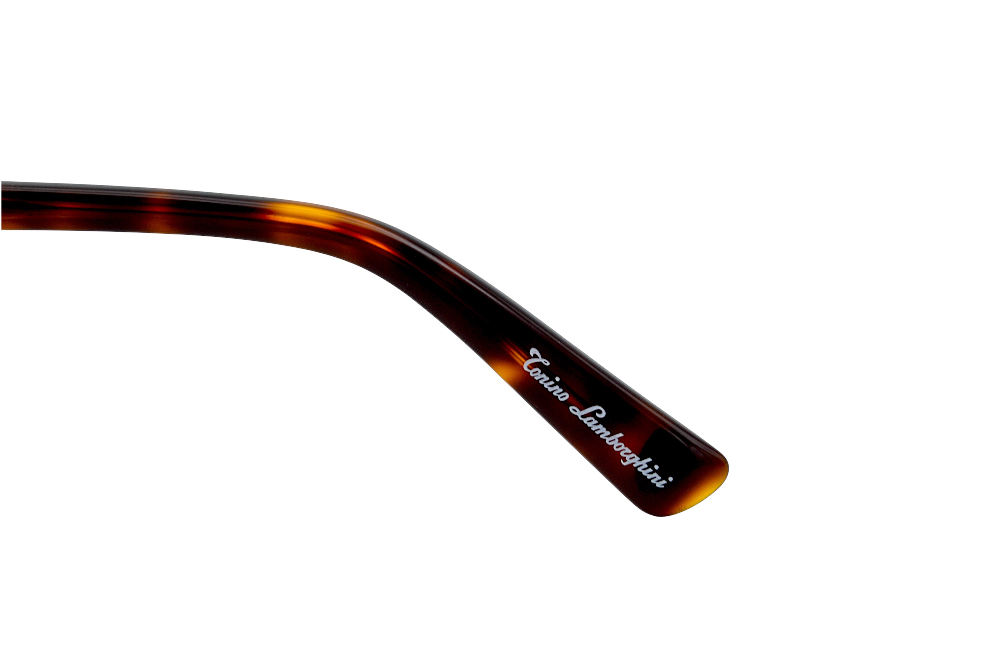 Gafas de sol Tonino Lamborghini TL603S02A Metal dorado, Lentes de color marrón