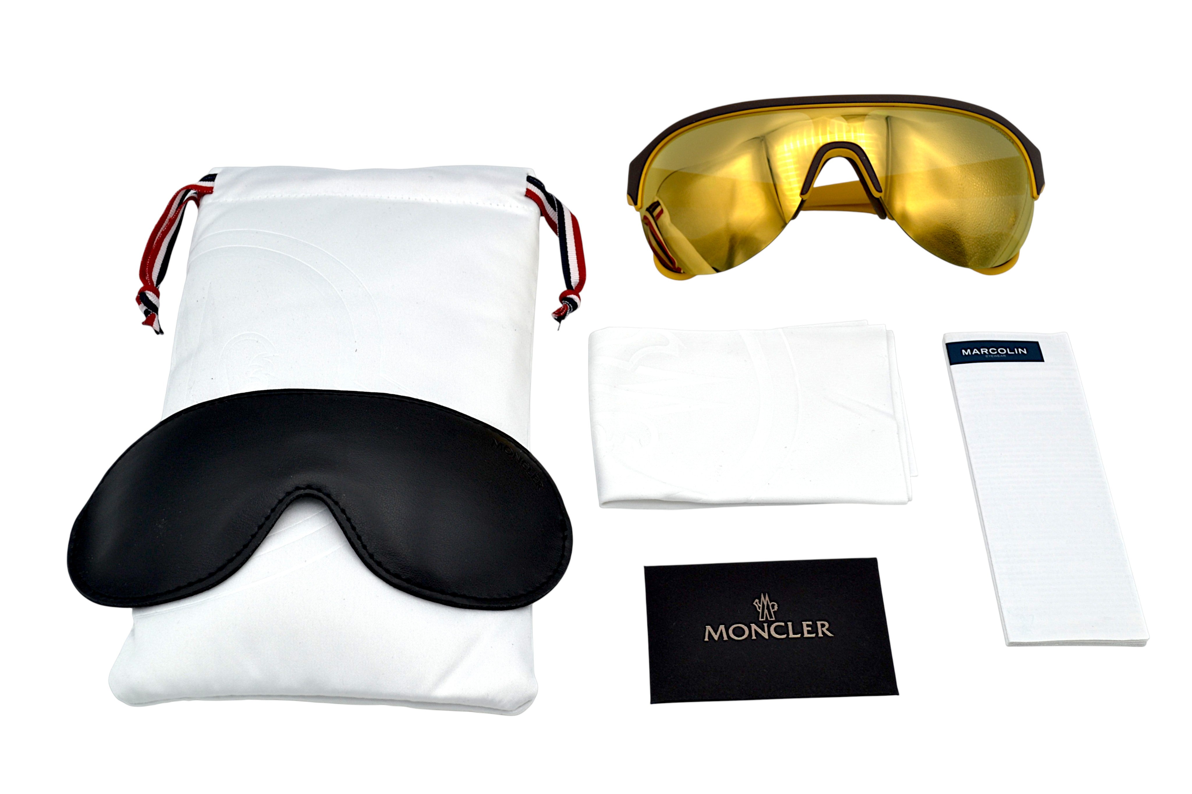 Moncler ML0049 50L Sunglasses - Interchangeable Lenses, Unisex Sports Glasses
