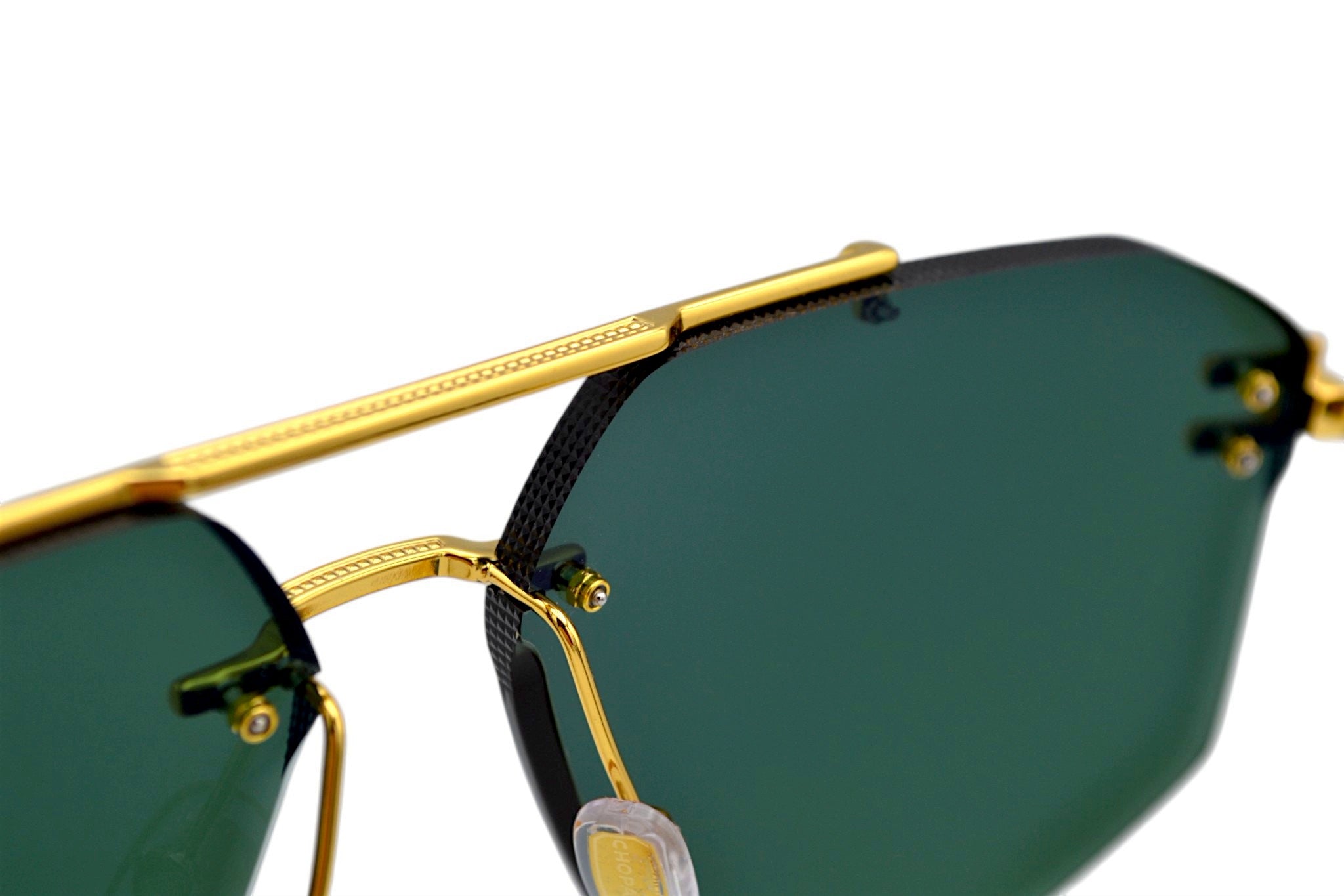 Gafas de sol Chopard SCHL23 0400 Diseño rectangular rimless para hombre