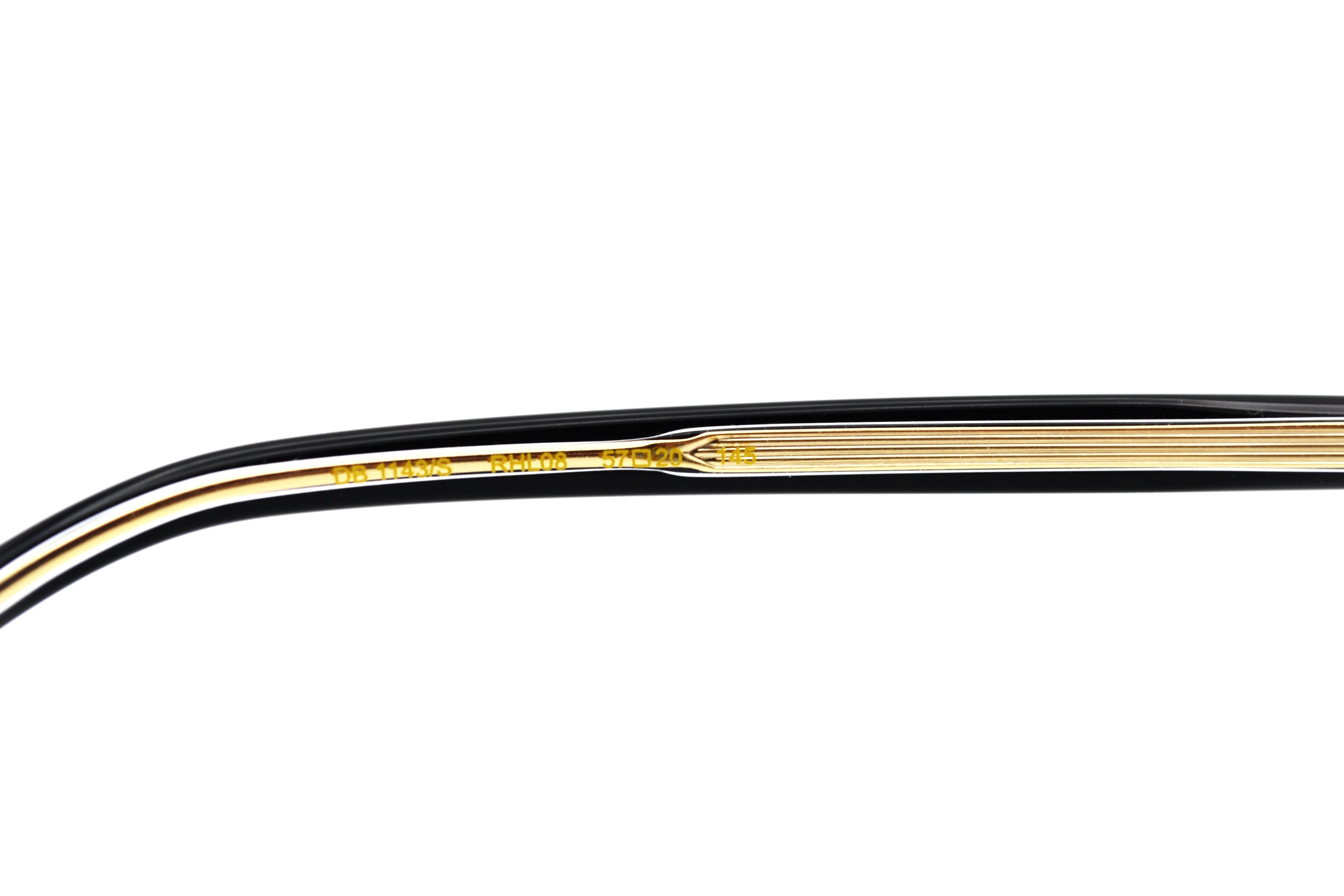 David Beckham DB1143S Sunglasses - Men's Rectangular Gold Metal Design