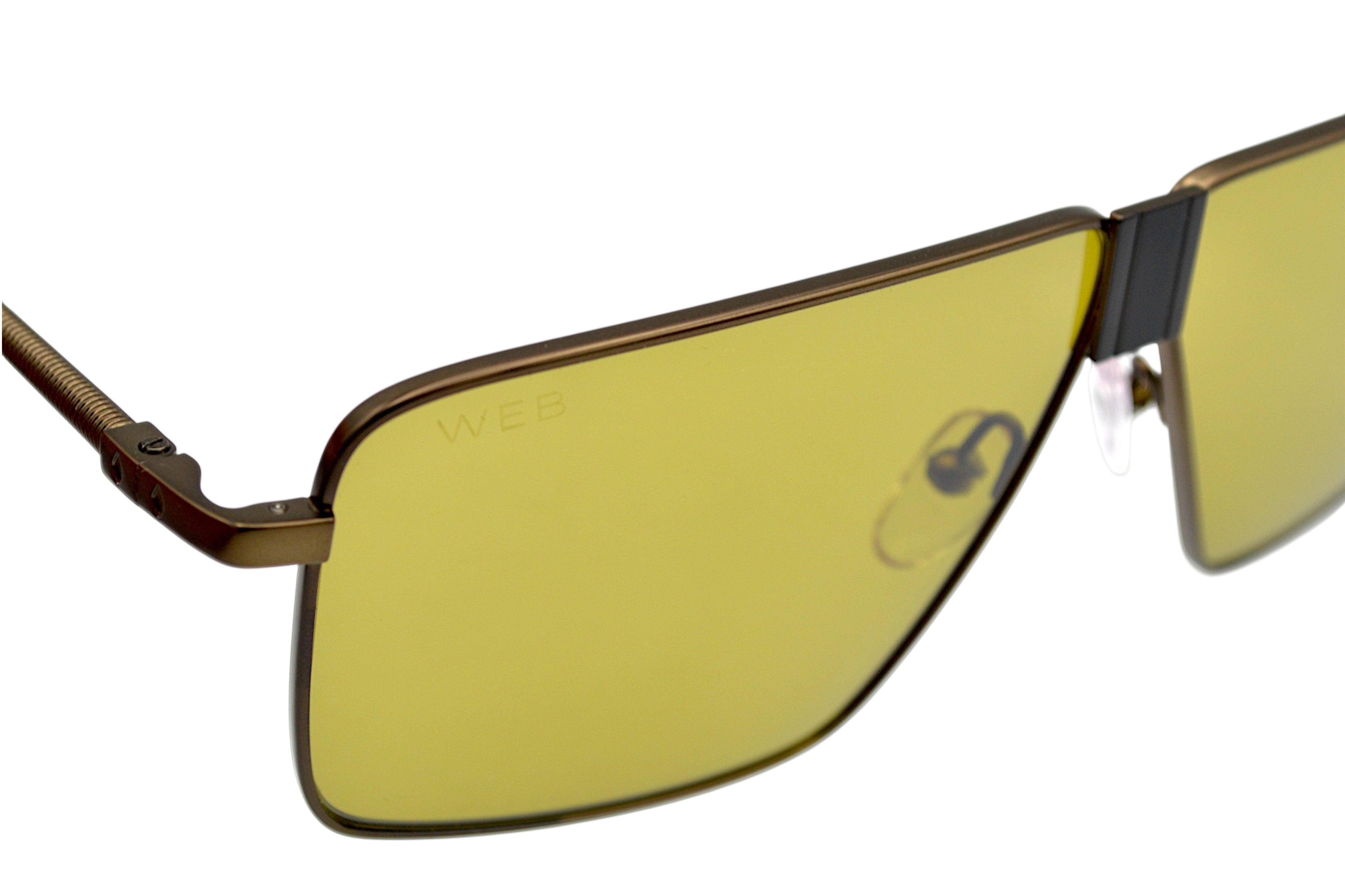 Gafas de sol Web Eyewear TITANIUM WE342 37N - Modelo rectangular diseño de titanio para hombre