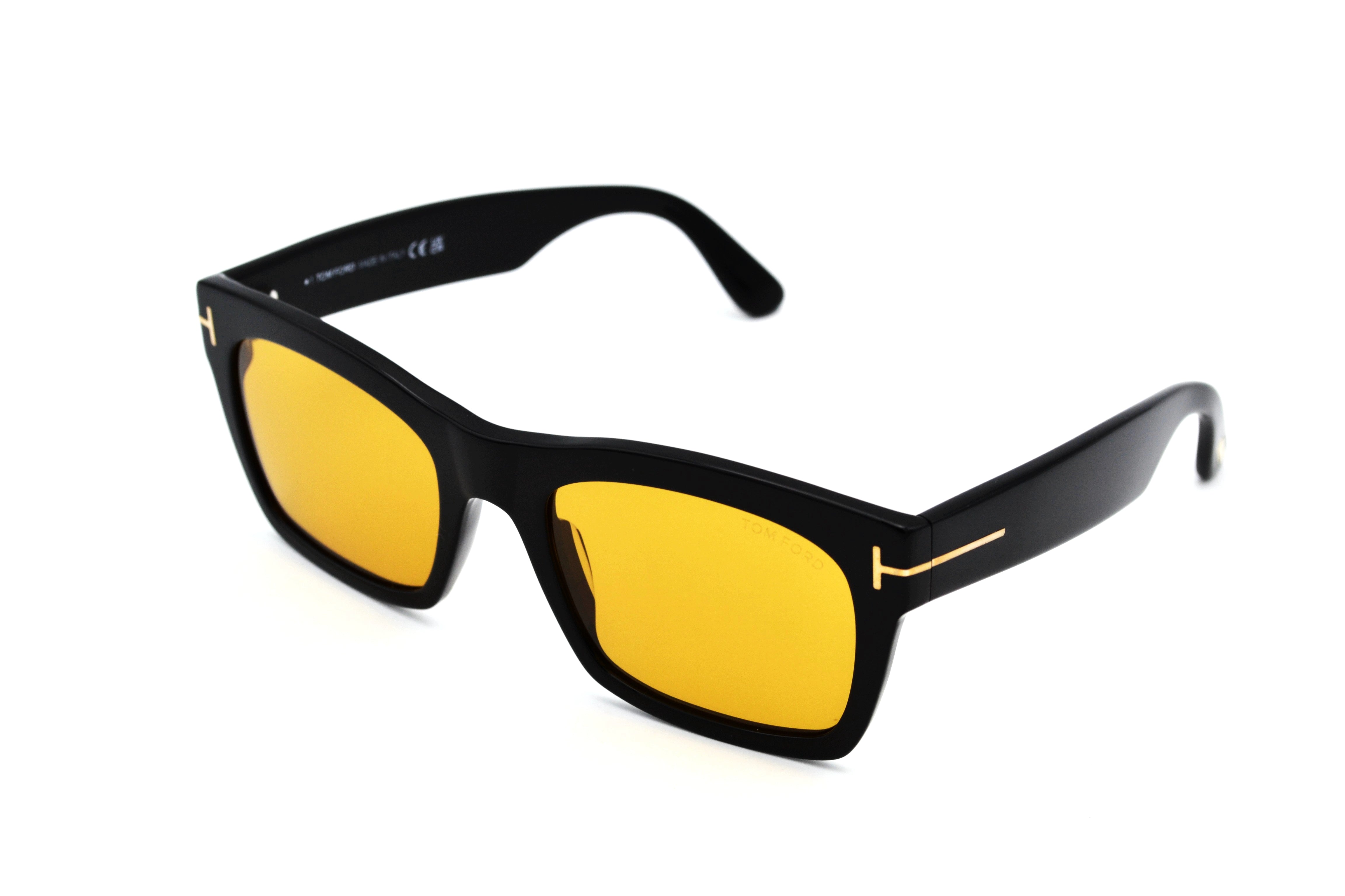 Gafas de sol Tom Ford NICO TF1062 01E - Diseño rectangular de acetato Ecológico
