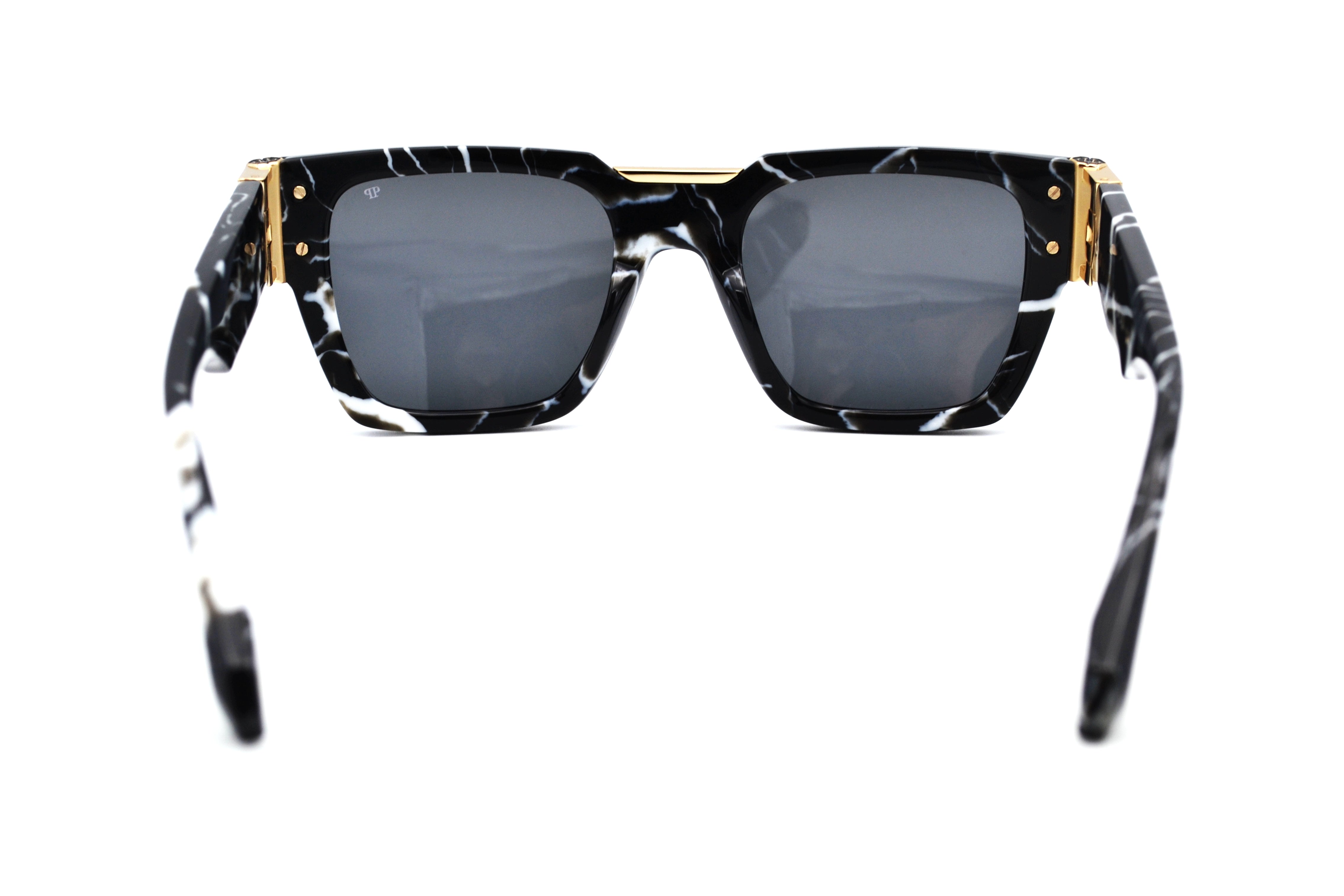 Philipp Plein Sunglasses - PLEIN GLARES SPP095 Acetate and Gold Metal Design for Men