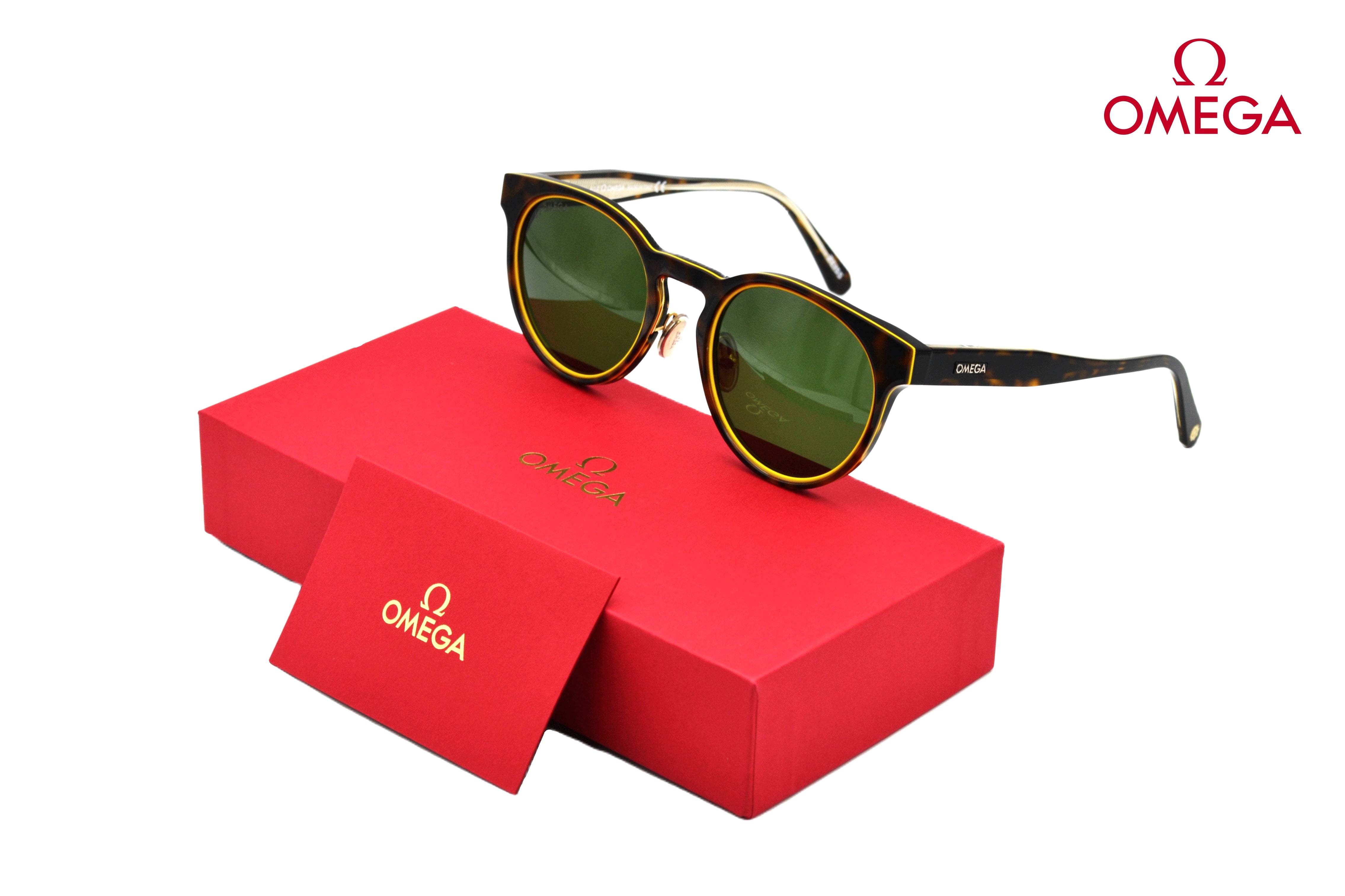 Omega Ω OM0020H 52N Sunglasses - Rectangular Design in Eco-Friendly Acetate