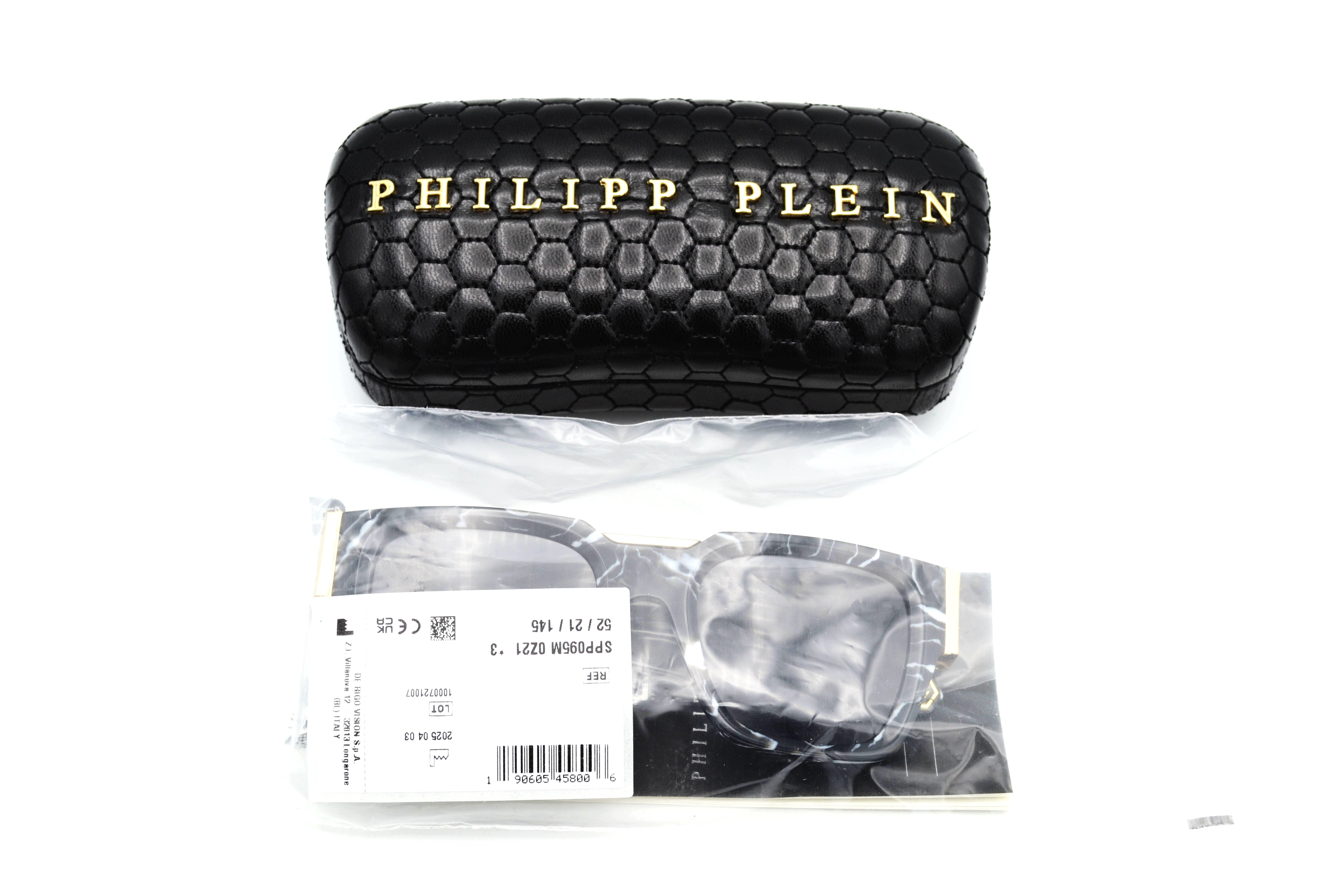 Philipp Plein Sunglasses - PLEIN GLARES SPP095 Acetate and Gold Metal Design for Men
