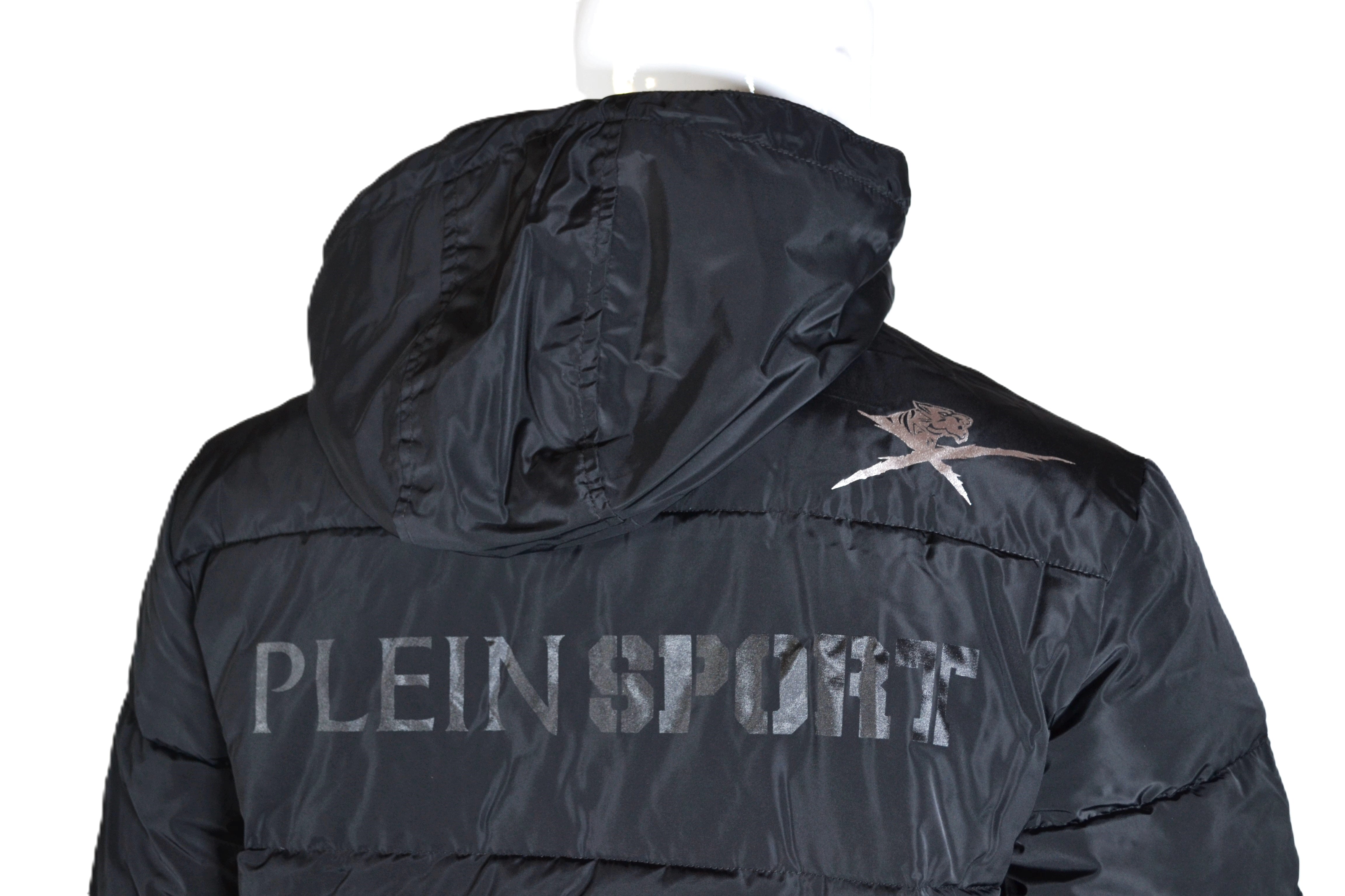 PLEIN SPORT UPPS106P99 men's padded jacket, black