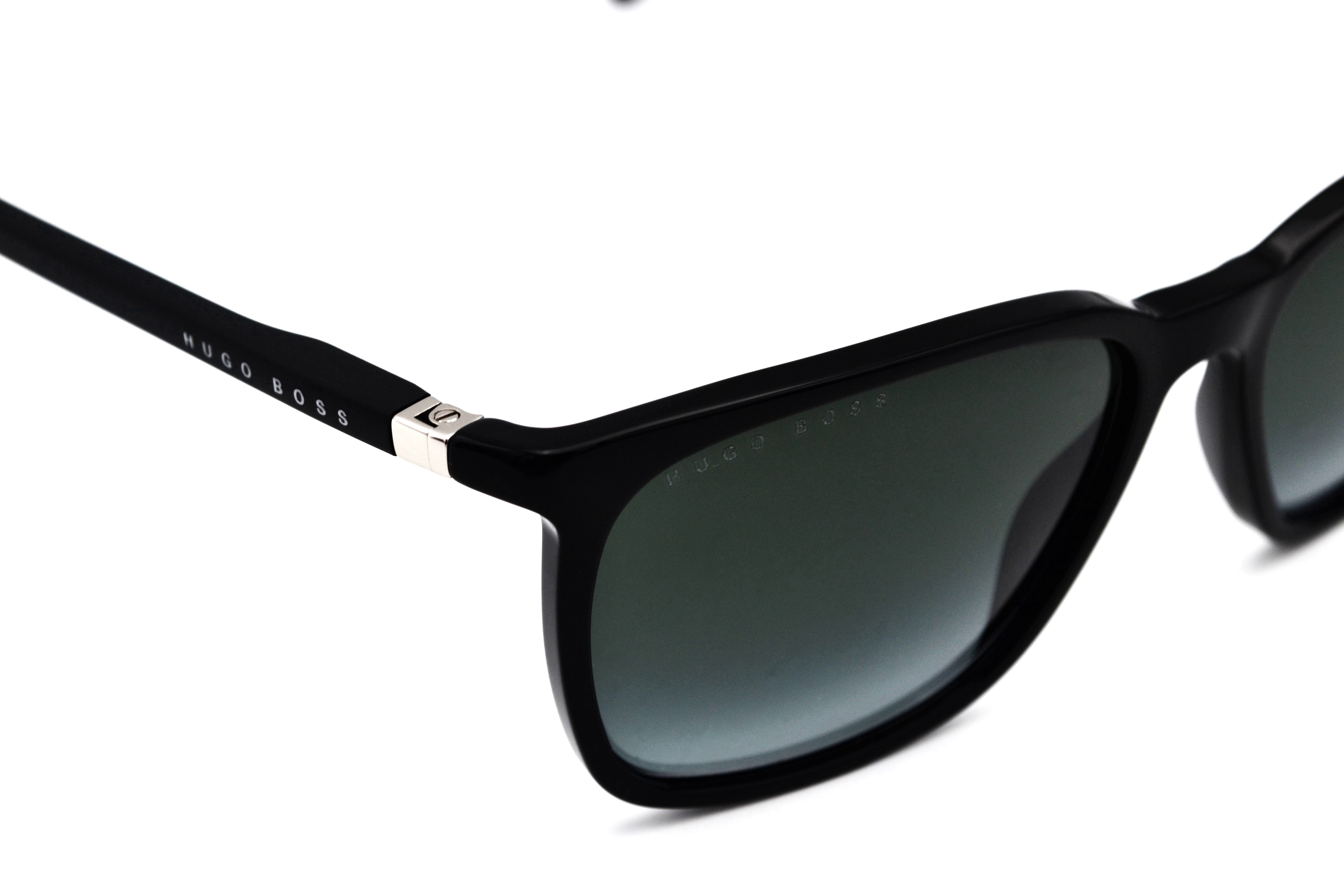 Gafas de sol Hugo Boss 0959SIT Fabricado en Italia - Diseño rectangular de acetato negro