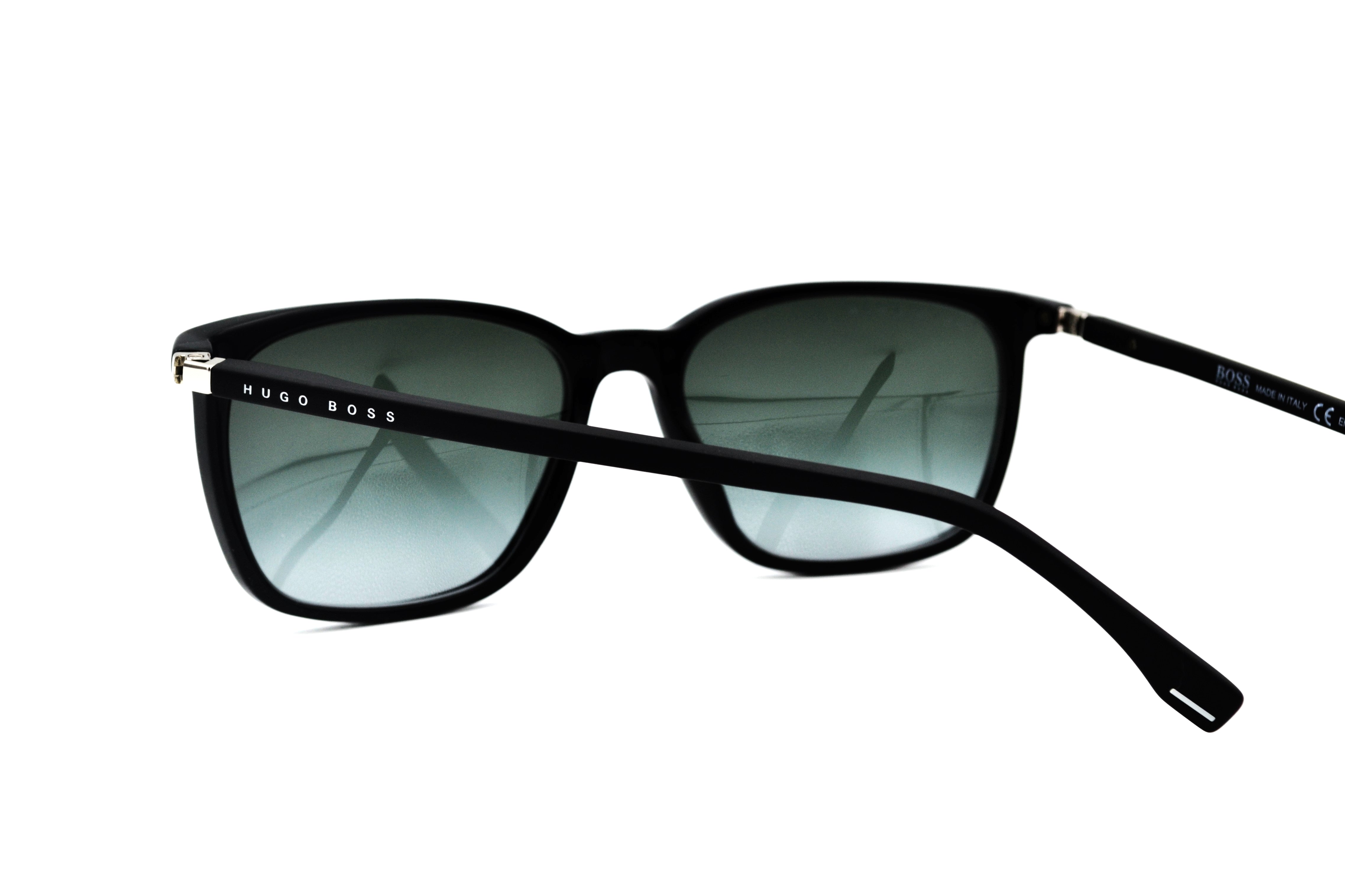 Gafas de sol Hugo Boss 0959SIT Fabricado en Italia - Diseño rectangular de acetato negro