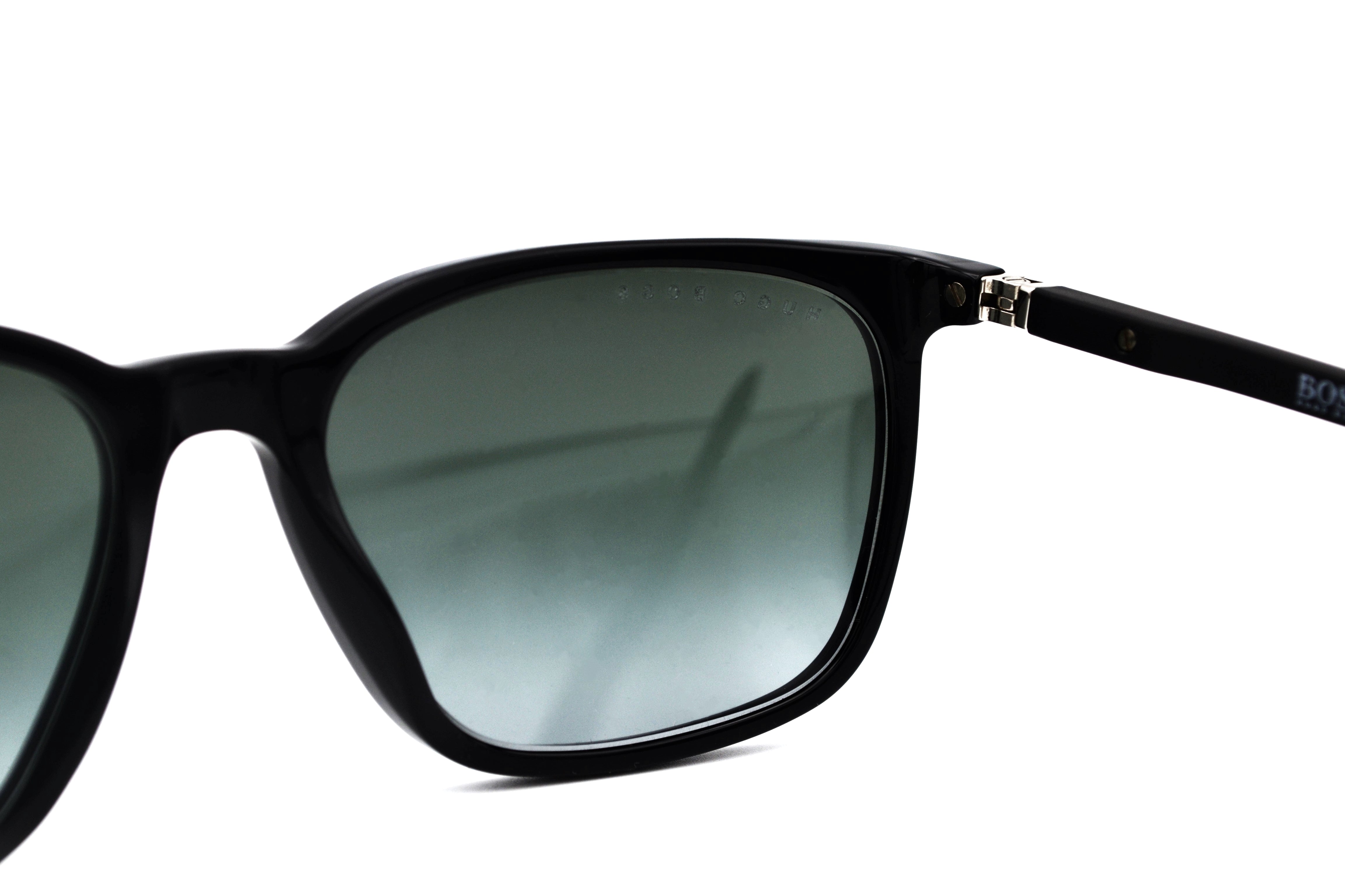 Gafas de sol Hugo Boss 0959SIT Fabricado en Italia - Diseño rectangular de acetato negro