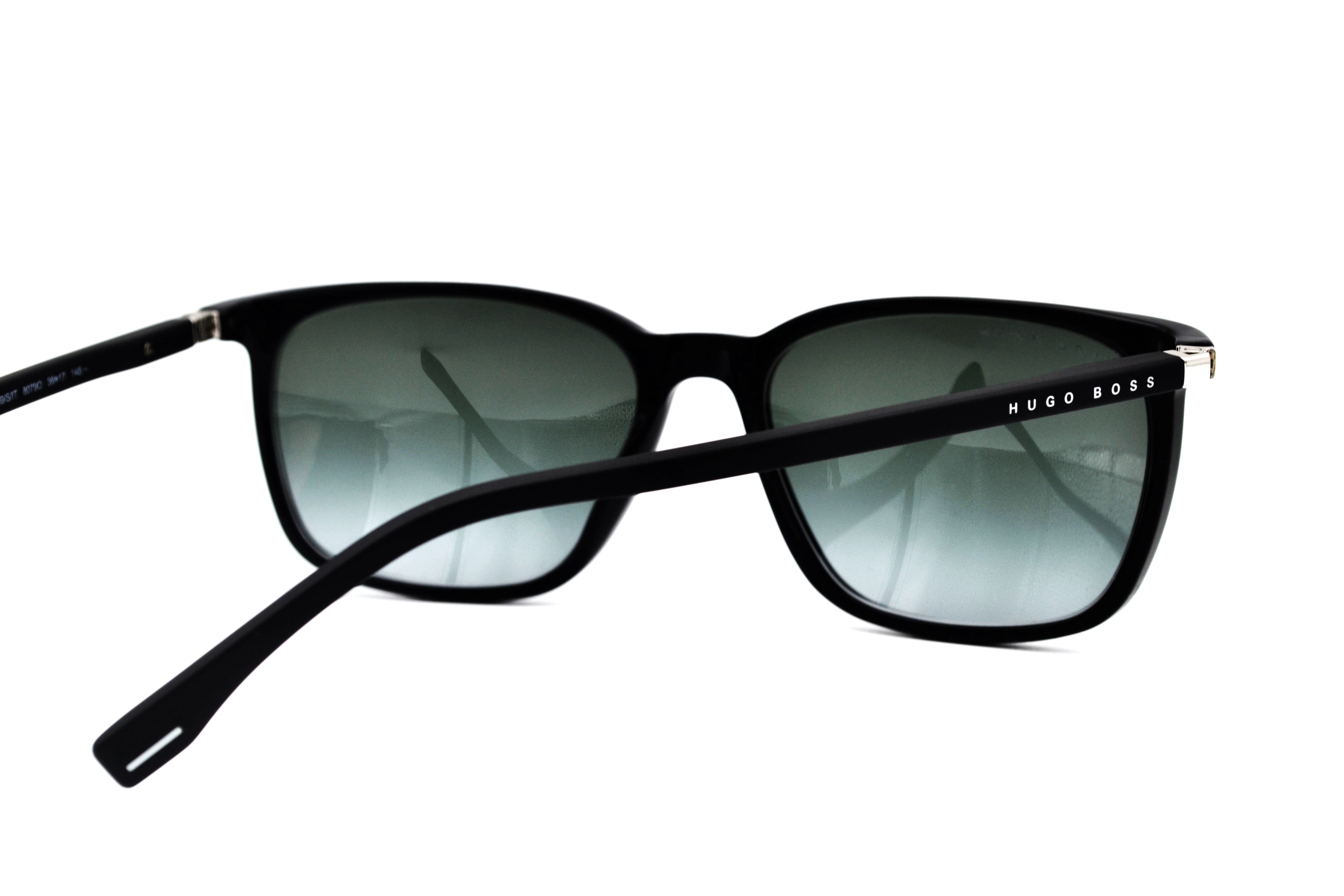 Gafas de sol Hugo Boss 0959SIT Fabricado en Italia - Diseño rectangular de acetato negro