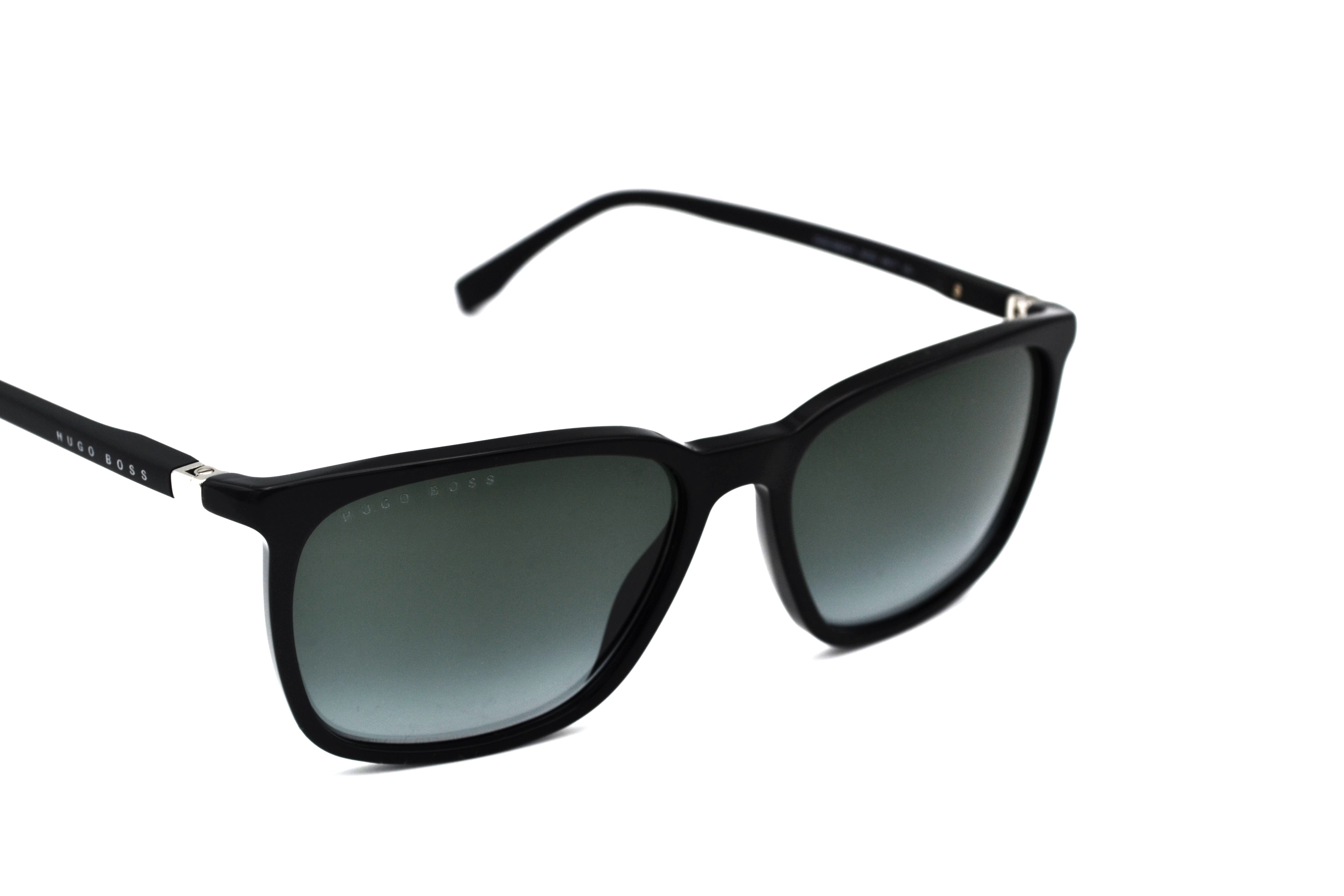 Gafas de sol Hugo Boss 0959SIT Fabricado en Italia - Diseño rectangular de acetato negro