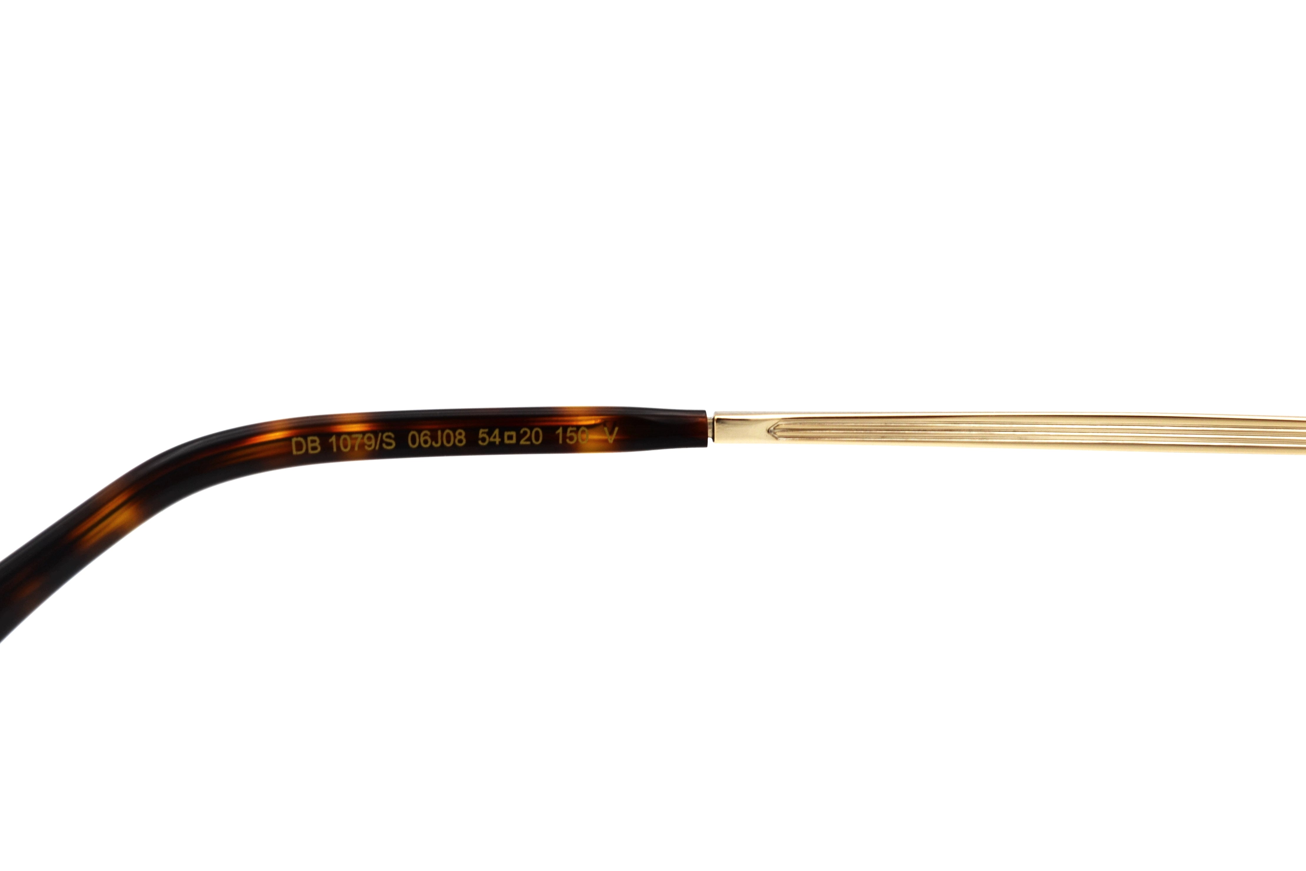 David Beckham DB1079S Sunglasses - Men's Rectangular Gold Metal Design